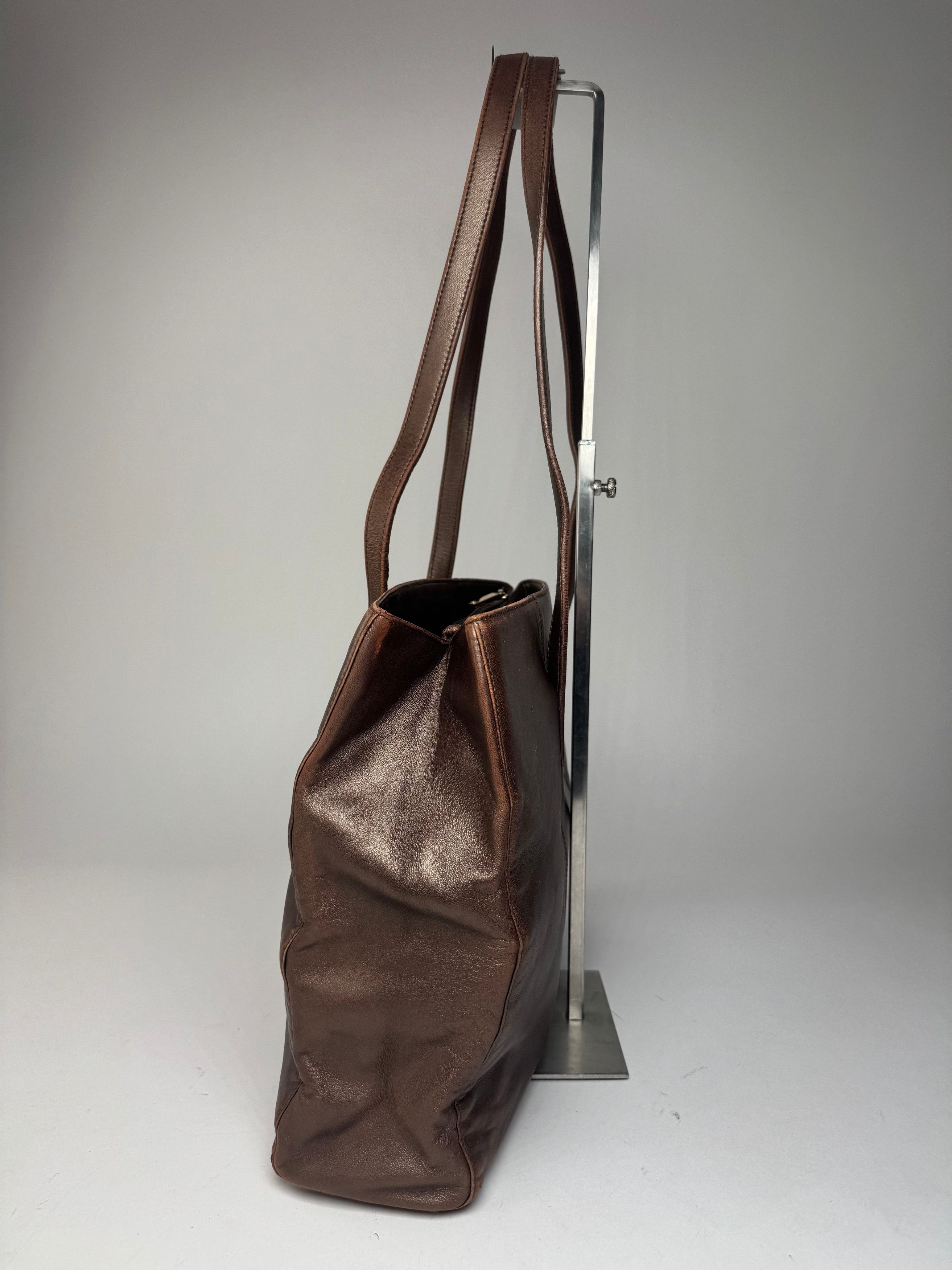 Loewe Vintage Madrid Leather Tote Bag Bronze Size ONE SIZE - 6 Thumbnail