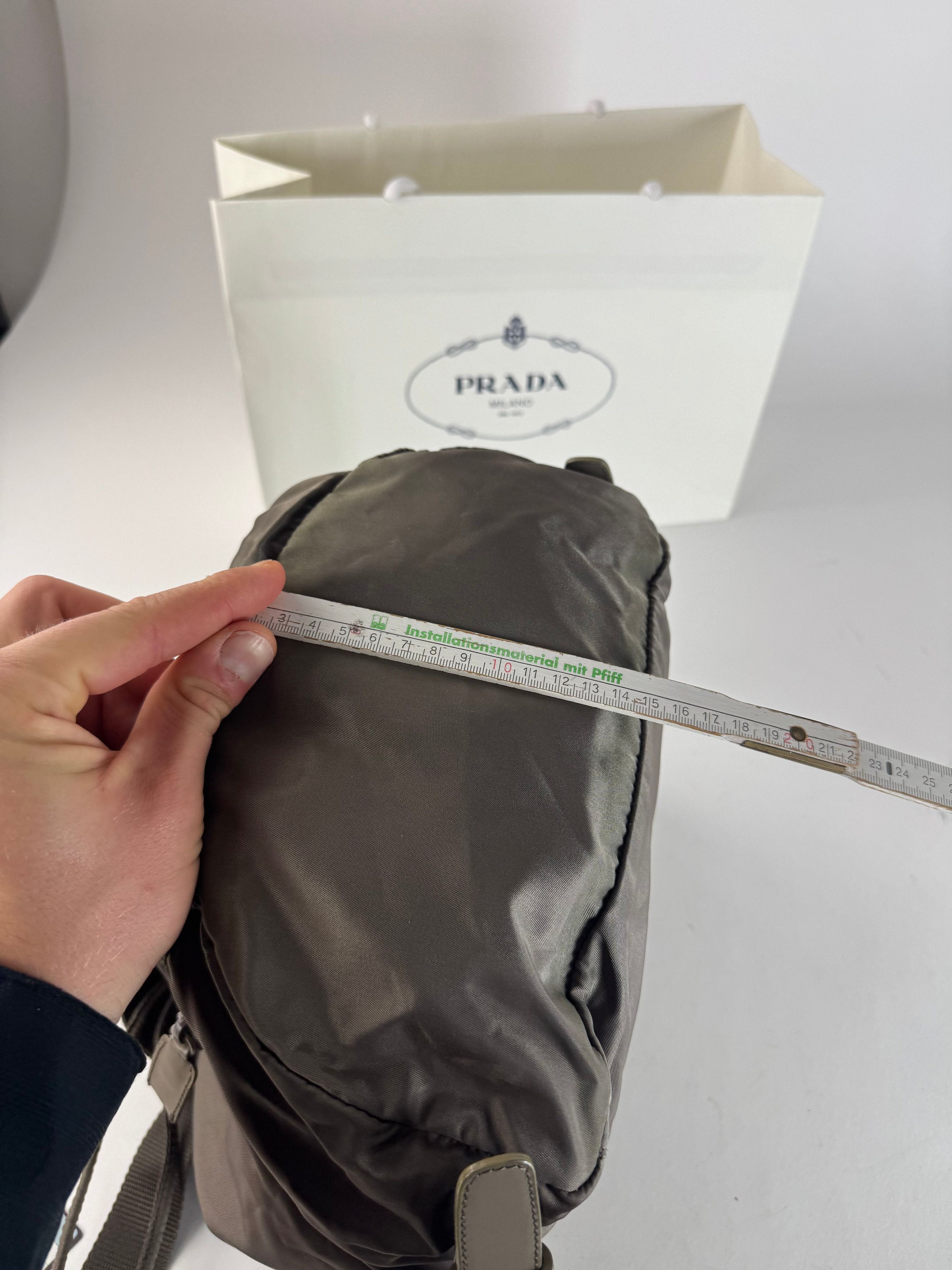 Prada Vintage Polyester Backpack Brown Size ONE SIZE - 14 Thumbnail