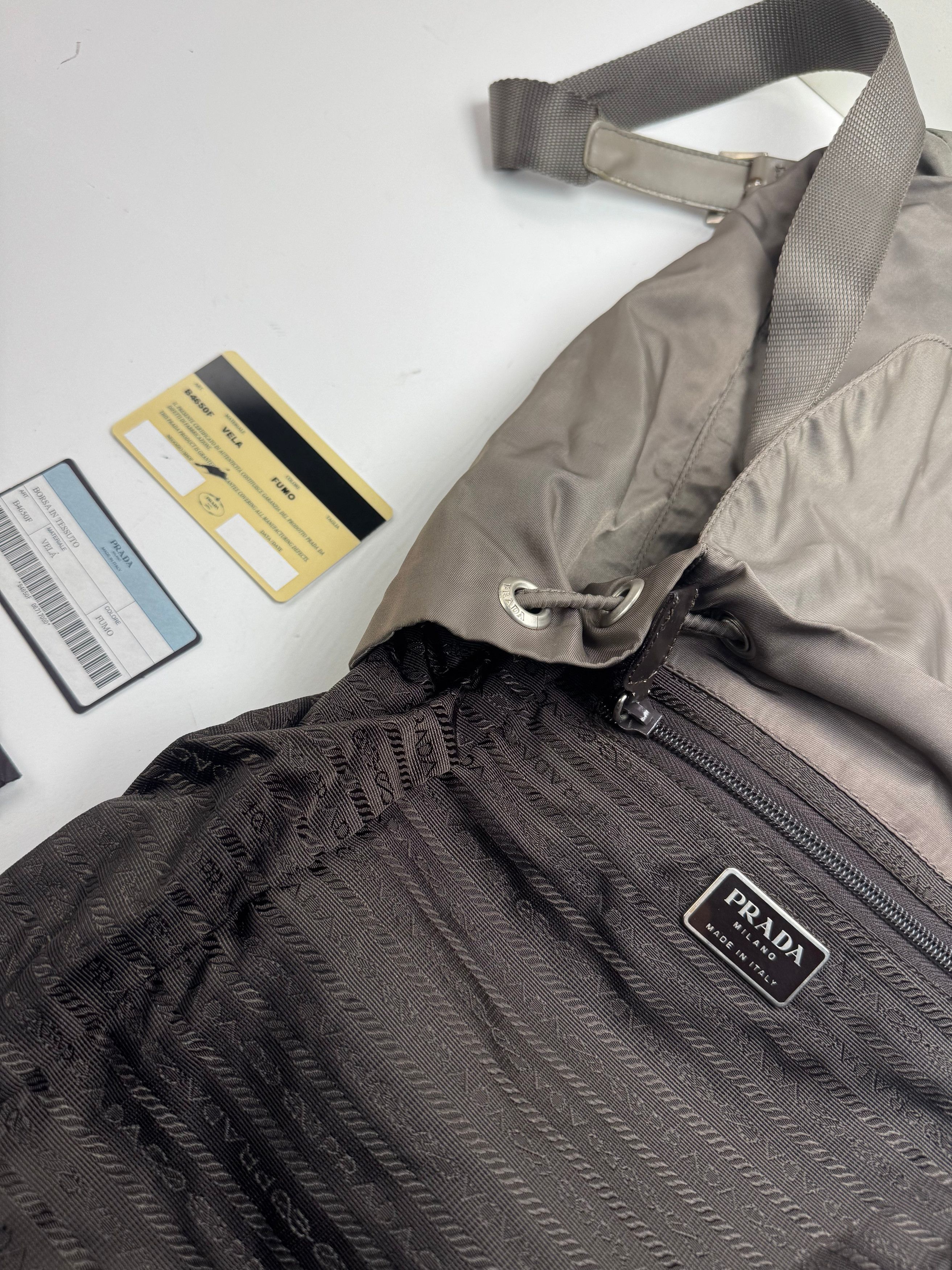 Prada Vintage Polyester Backpack Brown Size ONE SIZE - 5 Thumbnail