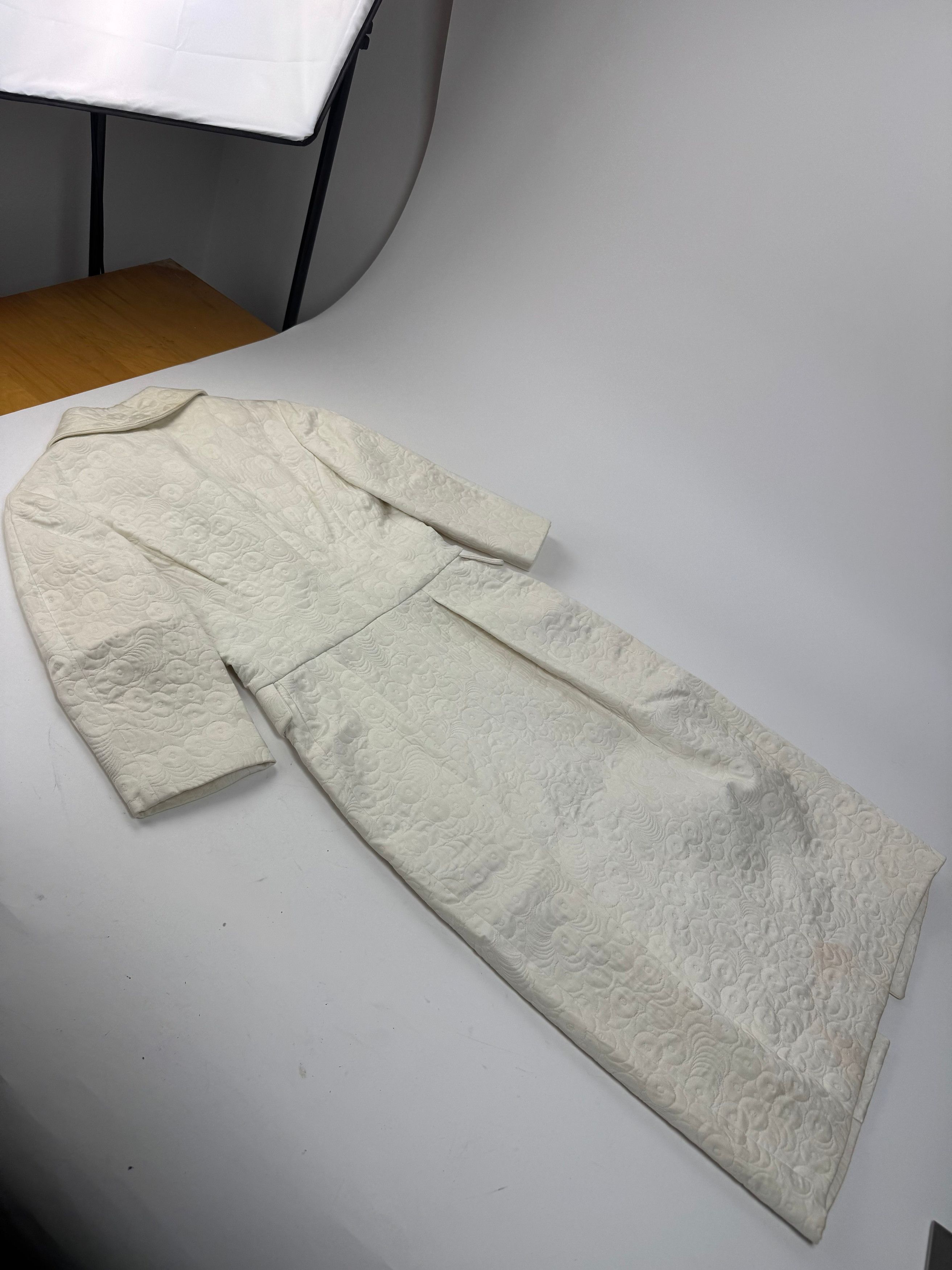 Salvatore Ferragamo Vintage Monogram Dress White M Size M / US 6-8 / IT 42-44 - 10 Thumbnail