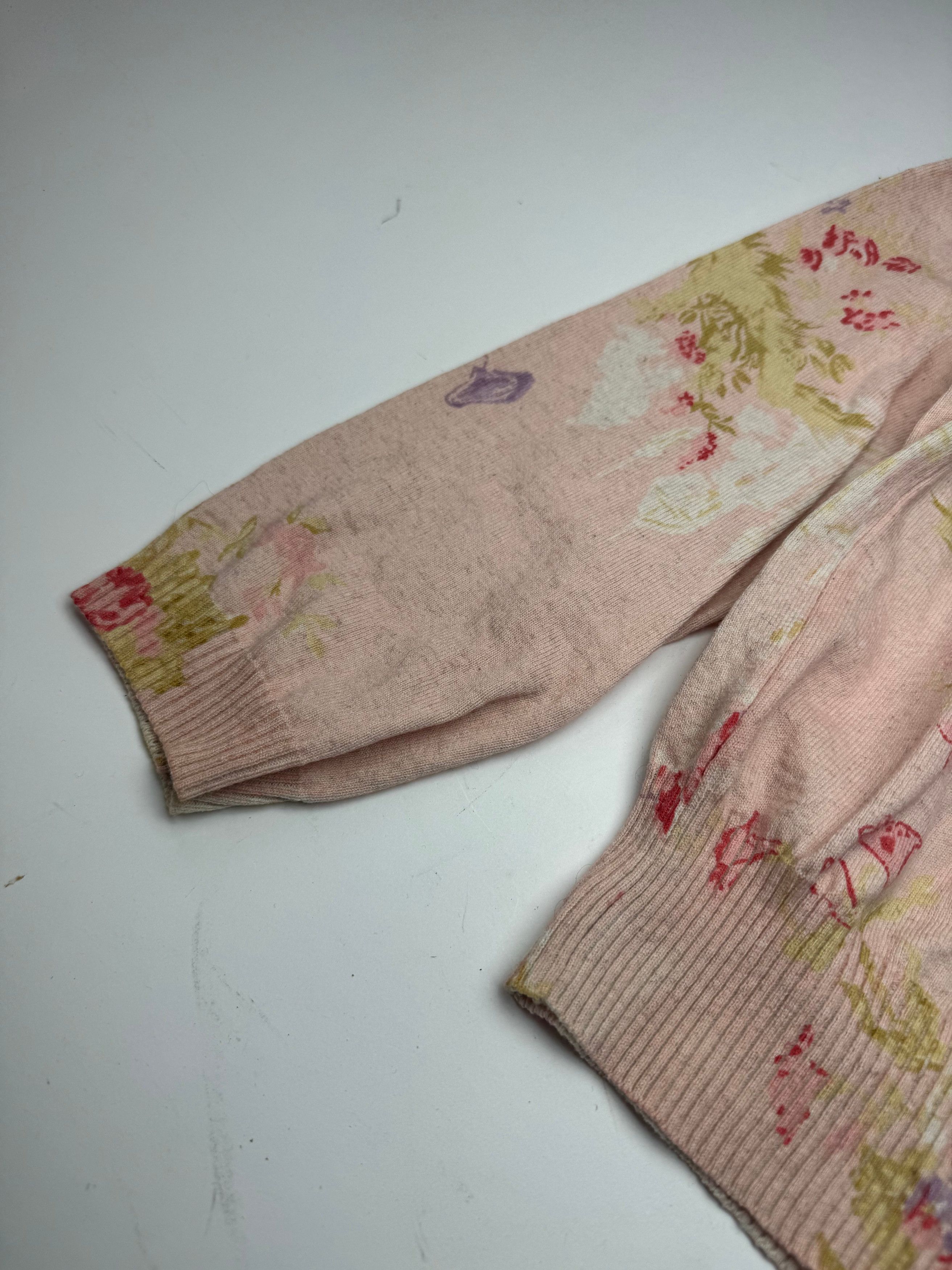 Comme des Garcons Vintage Comme Des Garçons floral Cardigan Pink Size M / US 6-8 / IT 42-44 - 6 Thumbnail