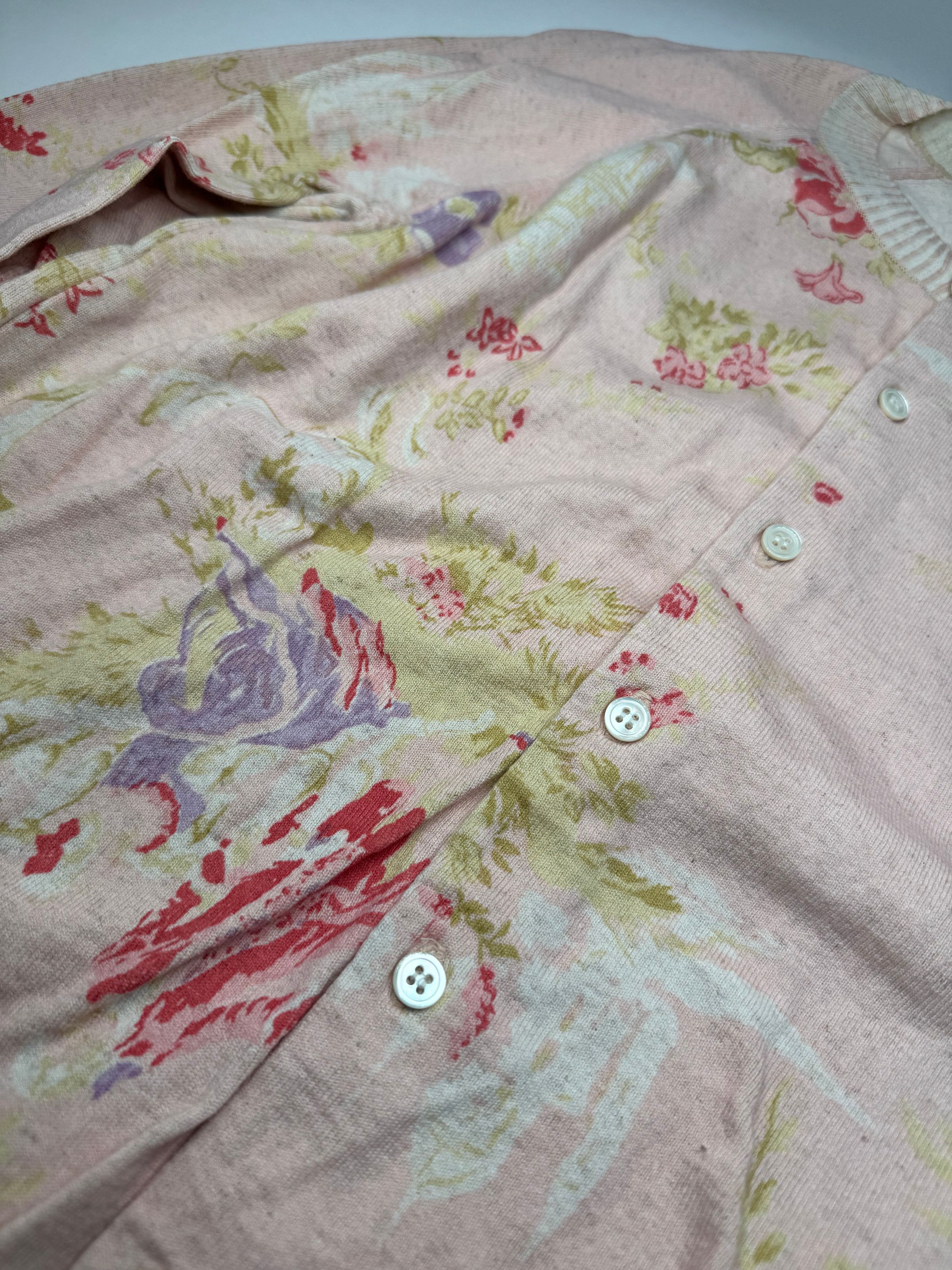 Comme des Garcons Vintage Comme Des Garçons floral Cardigan Pink Size M / US 6-8 / IT 42-44 - 5 Thumbnail