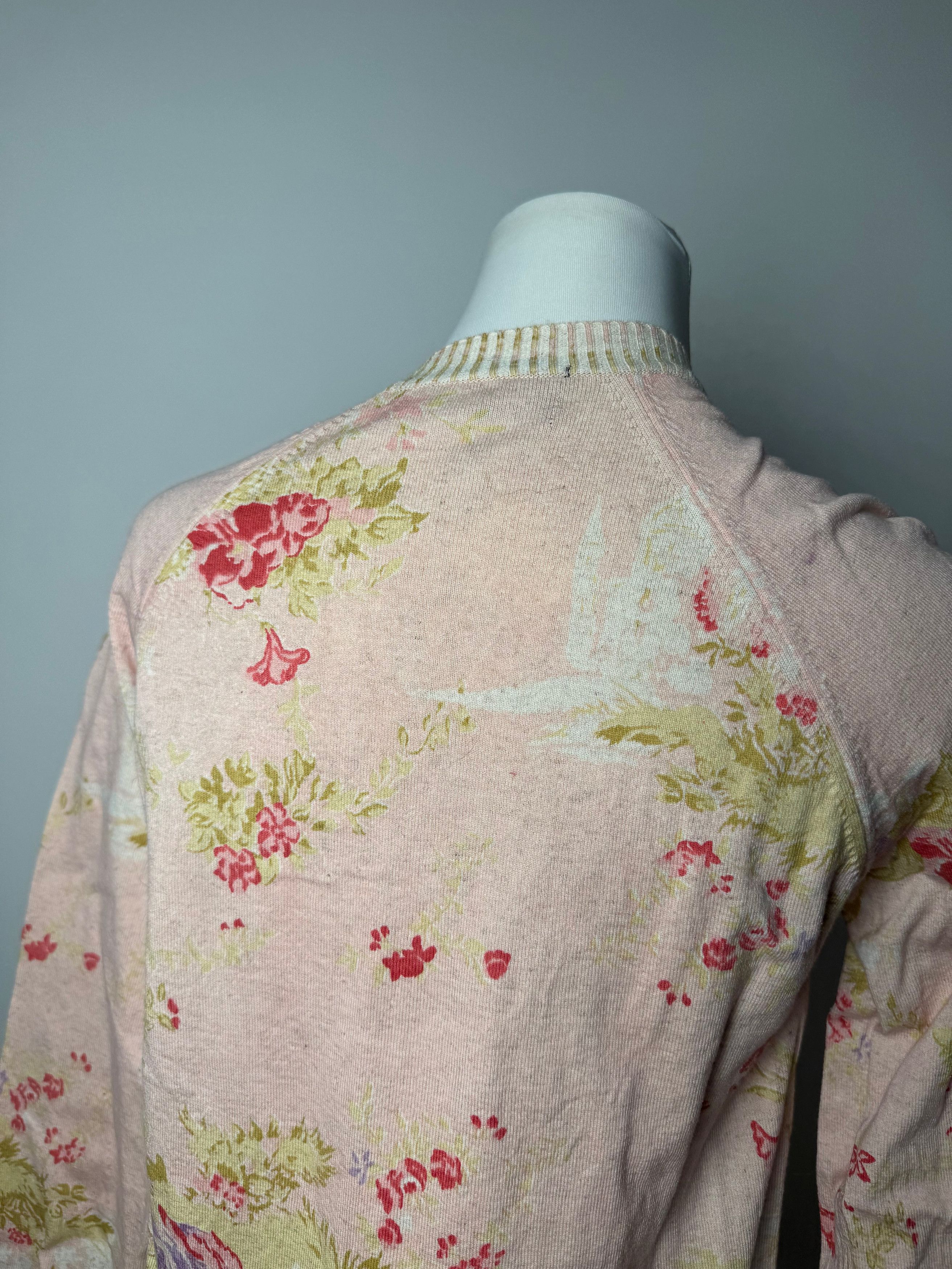 Comme des Garcons Vintage Comme Des Garçons floral Cardigan Pink Size M / US 6-8 / IT 42-44 - 13 Thumbnail