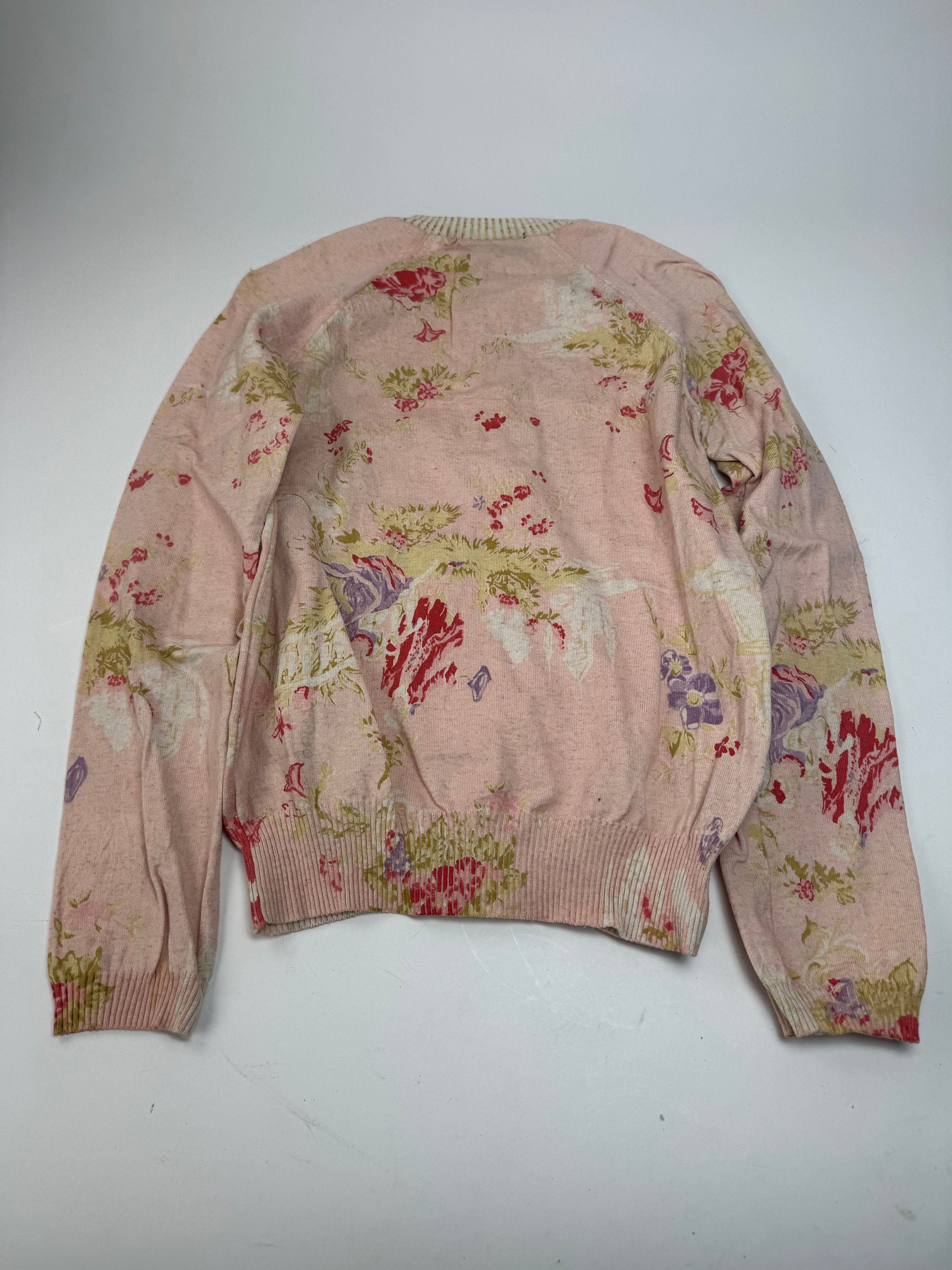 Comme des Garcons Vintage Comme Des Garçons floral Cardigan Pink Size M / US 6-8 / IT 42-44 - 10 Thumbnail