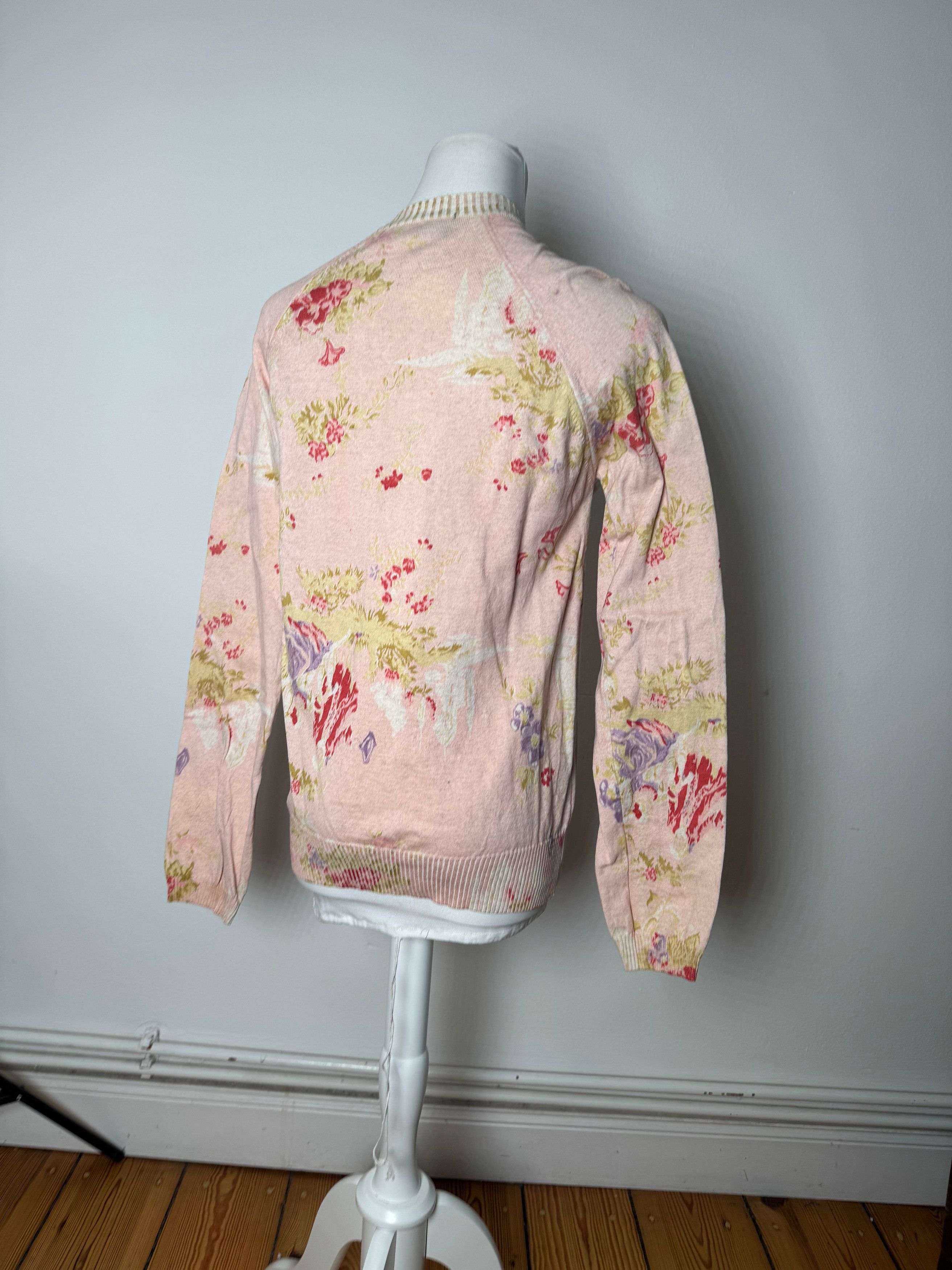 Comme des Garcons Vintage Comme Des Garçons floral Cardigan Pink Size M / US 6-8 / IT 42-44 - 4 Thumbnail