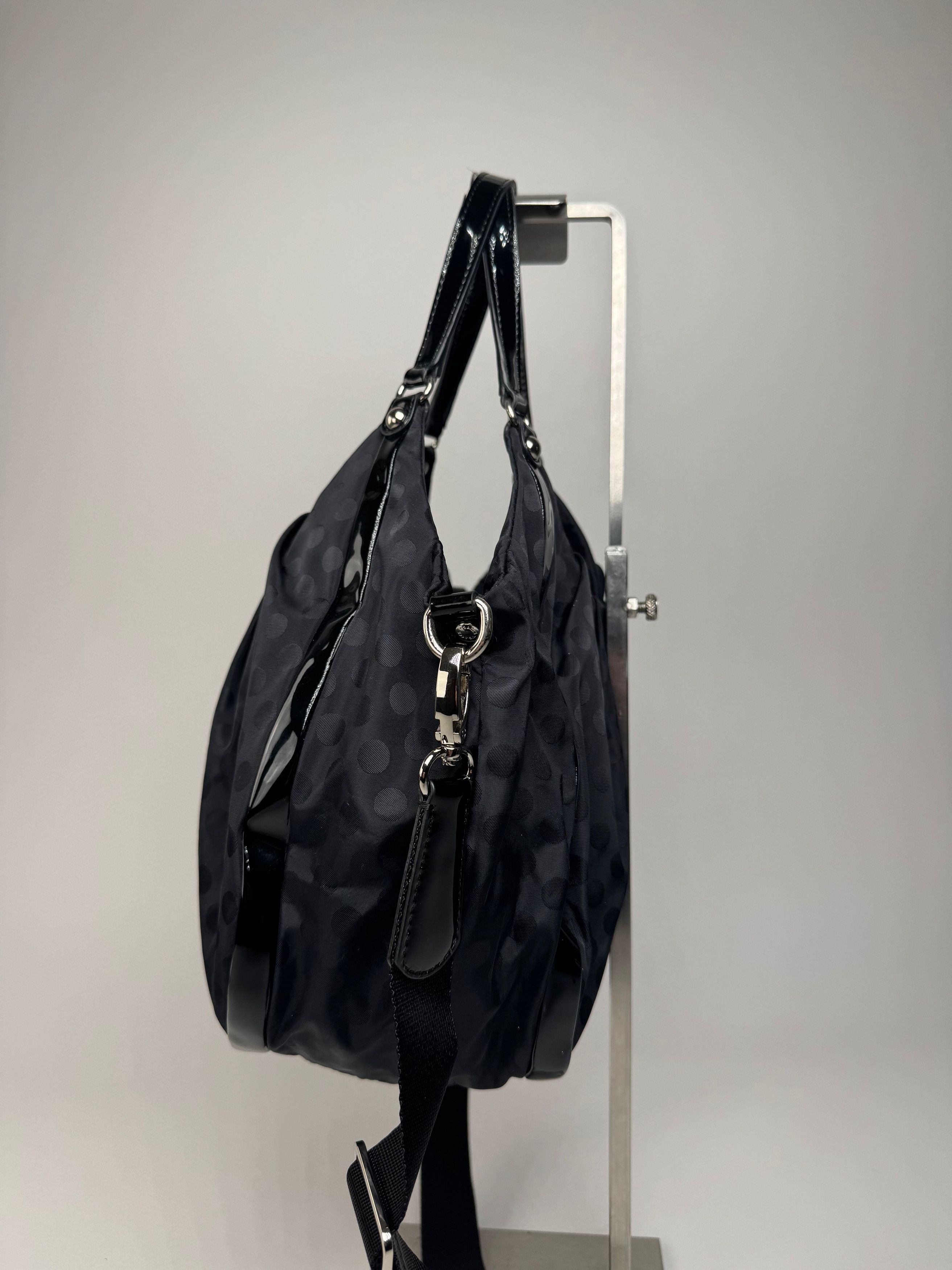 Yohji Yamamoto Vintage Y-Saccs Polkadot polyester Handbag Black Size ONE SIZE - 6 Thumbnail