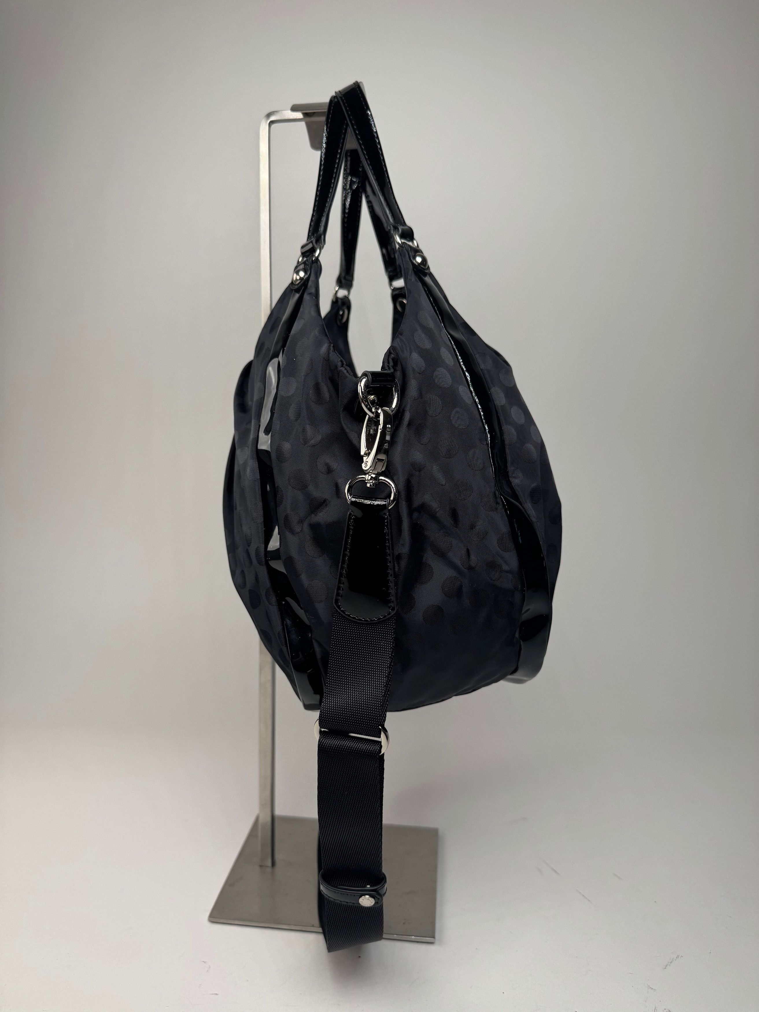 Yohji Yamamoto Vintage Y-Saccs Polkadot polyester Handbag Black Size ONE SIZE - 9 Thumbnail