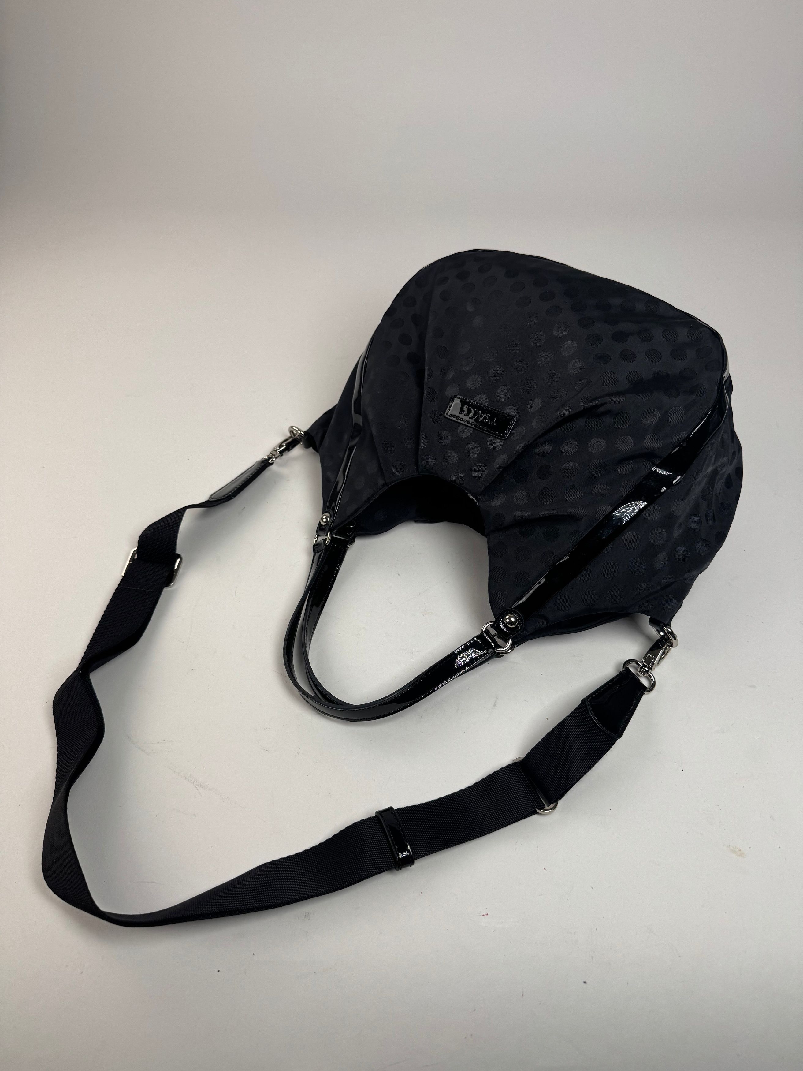 Yohji Yamamoto Vintage Y-Saccs Polkadot polyester Handbag Black Size ONE SIZE - 11 Thumbnail