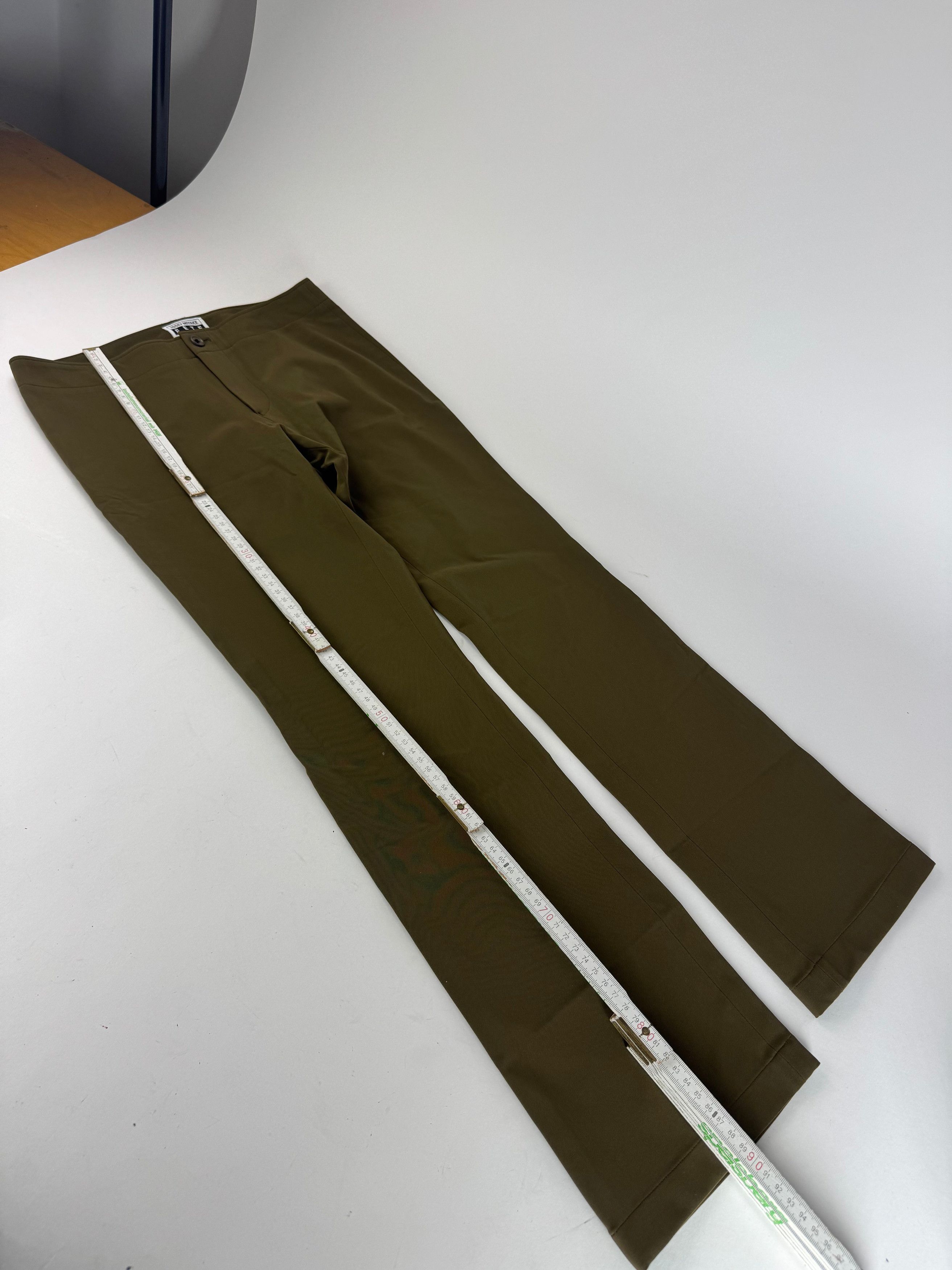 Issey Miyake Vintage Polyester Pants Khaki 1 Size 27" / US 4 / IT 40 - 7 Thumbnail