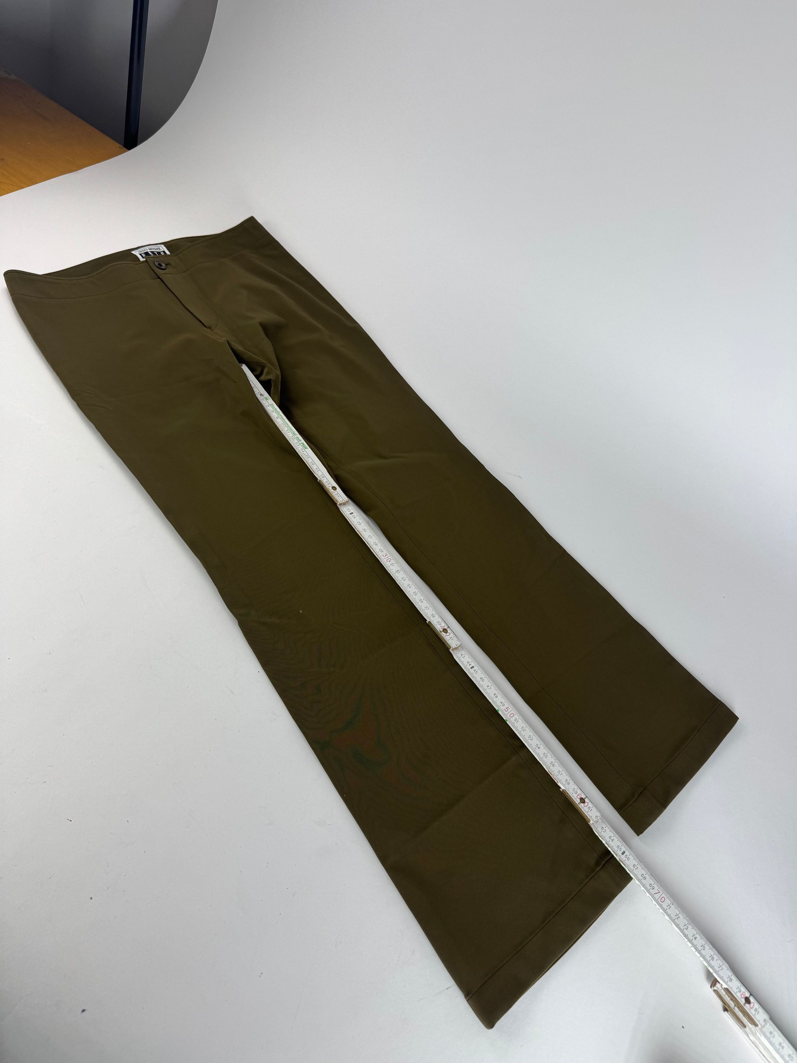 Issey Miyake Vintage Polyester Pants Khaki 1 Size 27" / US 4 / IT 40 - 8 Thumbnail