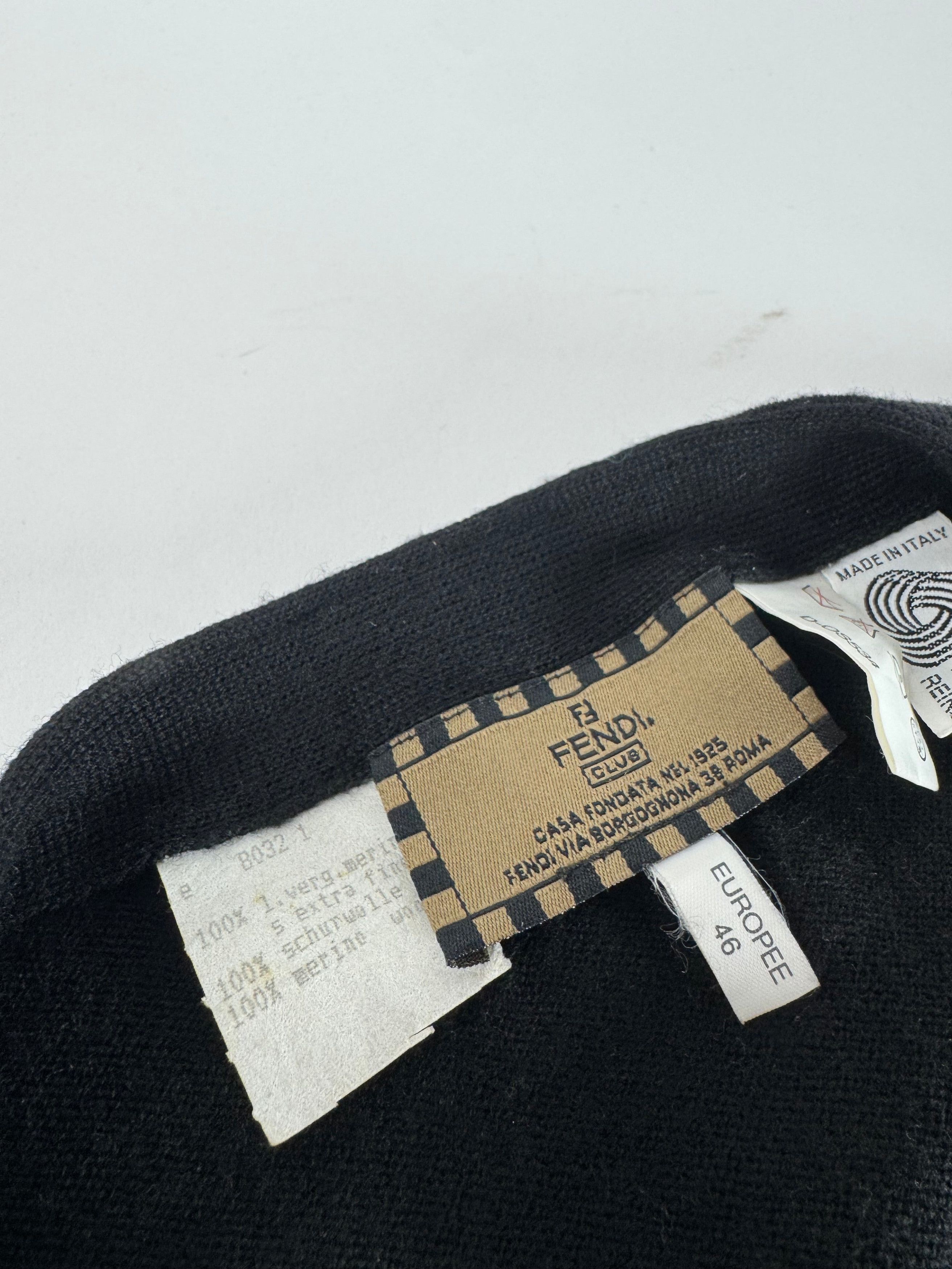 Fendi Vintage Wool West Black Brown L/XL Size XL / US 12-14 / IT 48-50 - 8 Thumbnail