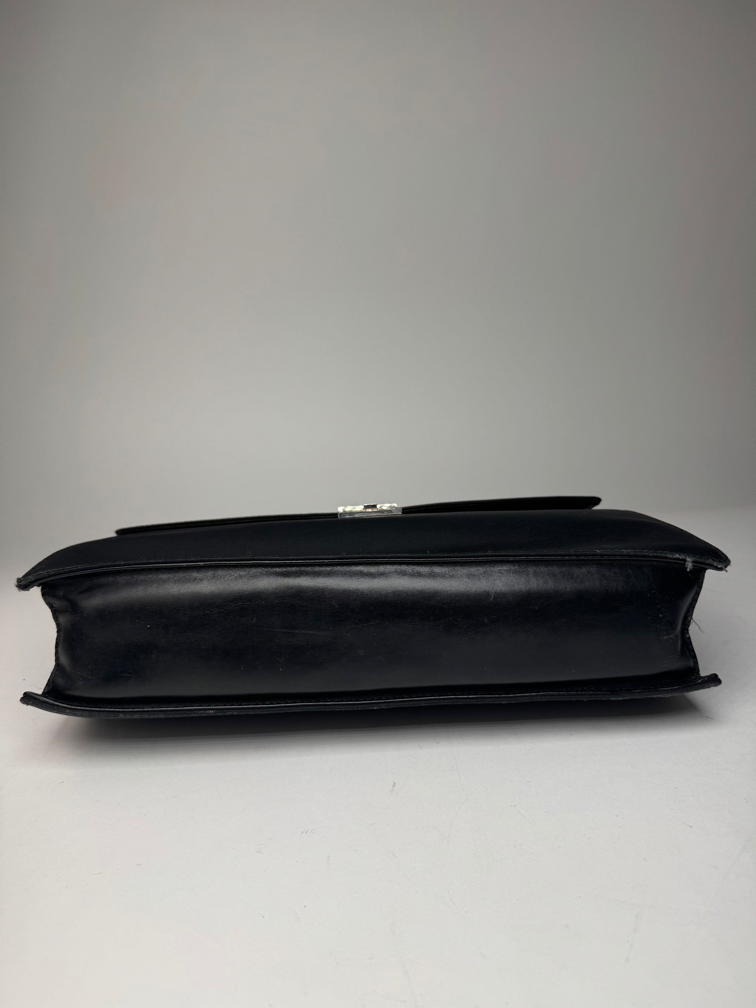 Gucci Vintage Polyester Leather Briefcase Black Size ONE SIZE - 14 Thumbnail