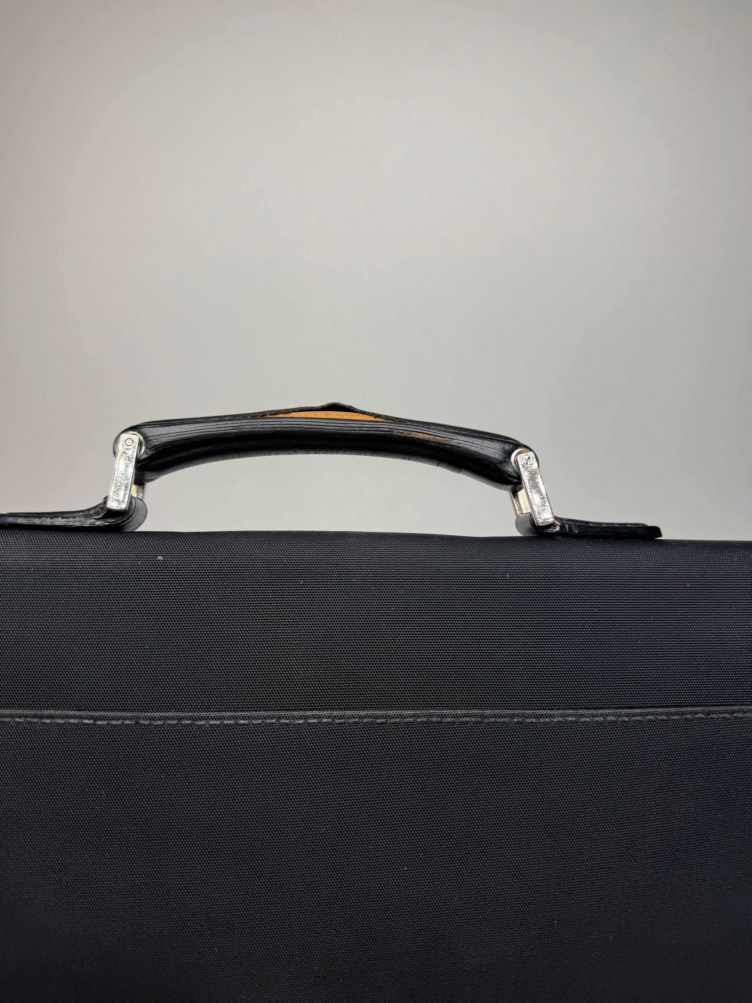 Gucci Vintage Polyester Leather Briefcase Black Size ONE SIZE - 5 Thumbnail