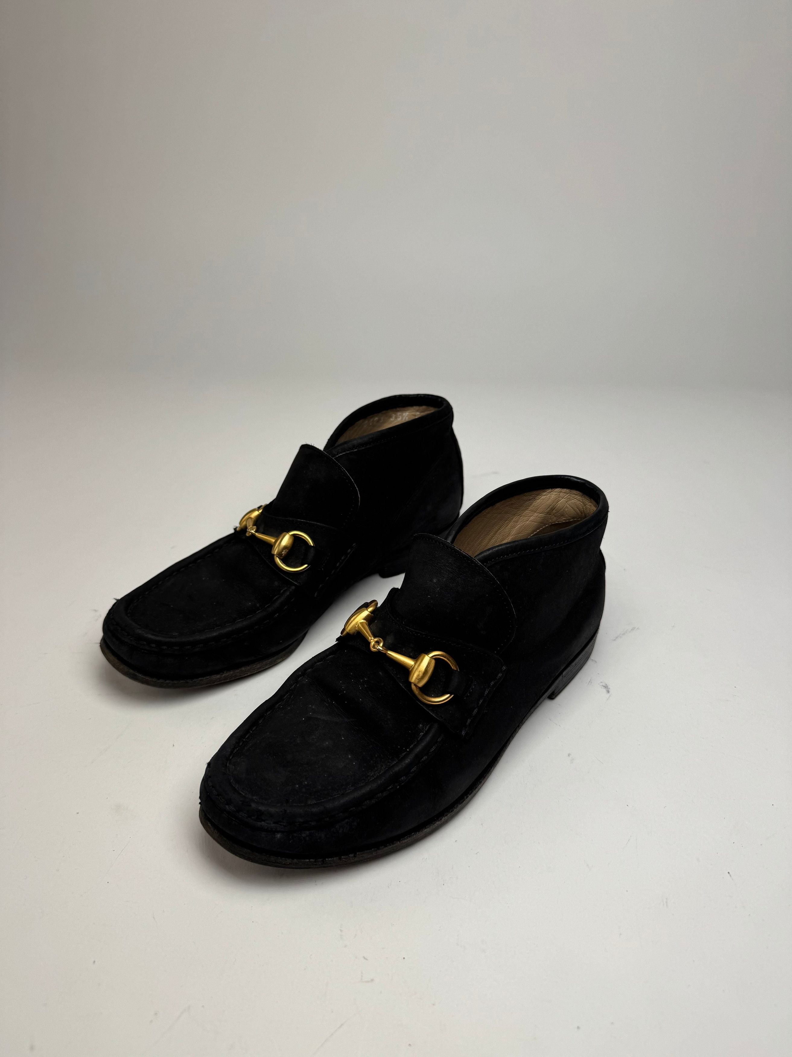 Gucci Vintage Horsebit Leather Boots Black EU35,5 Size US 4.5 / IT 34.5 - 7 Thumbnail