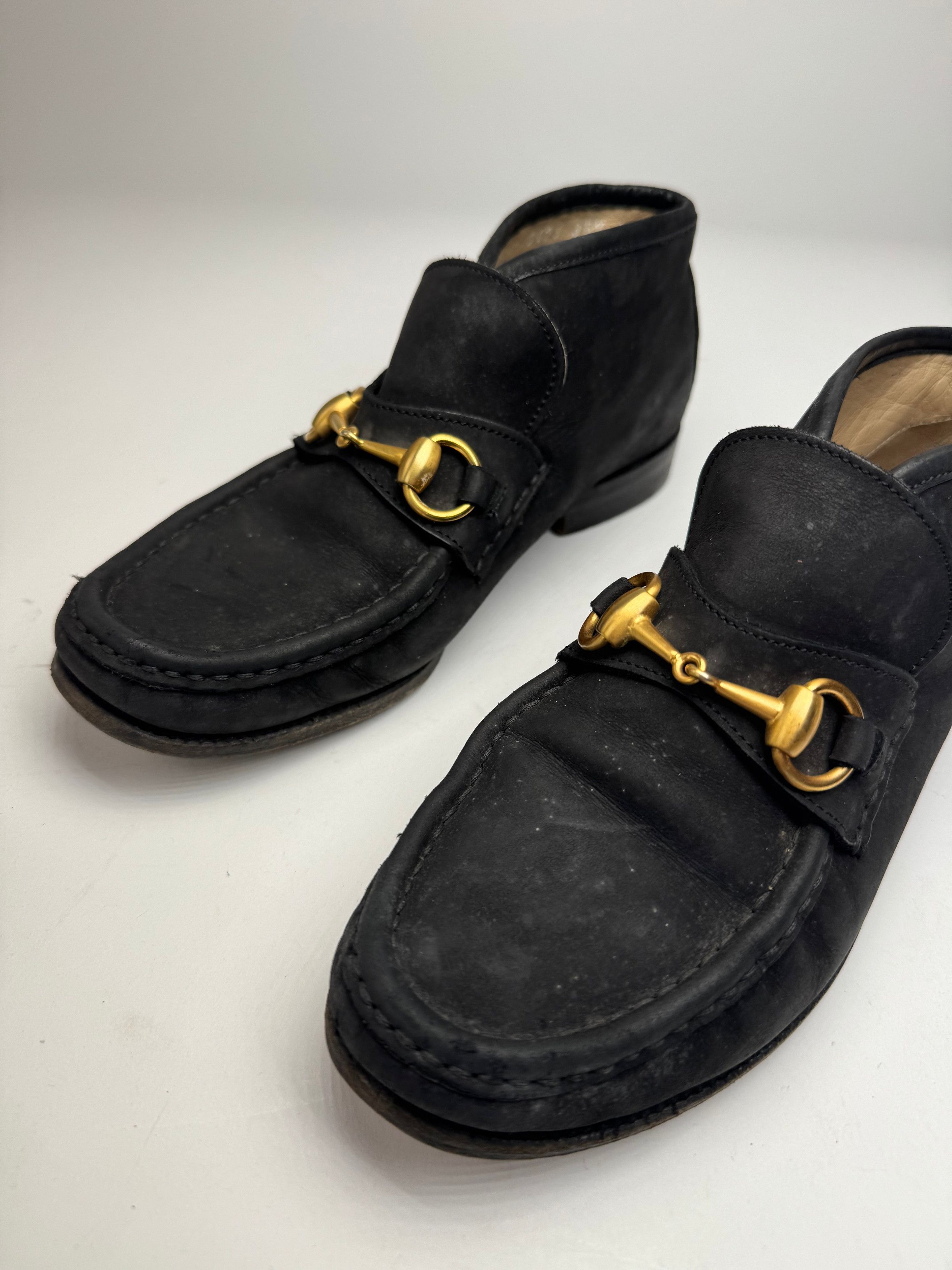 Gucci Vintage Horsebit Leather Boots Black EU35,5 Size US 4.5 / IT 34.5 - 5 Thumbnail