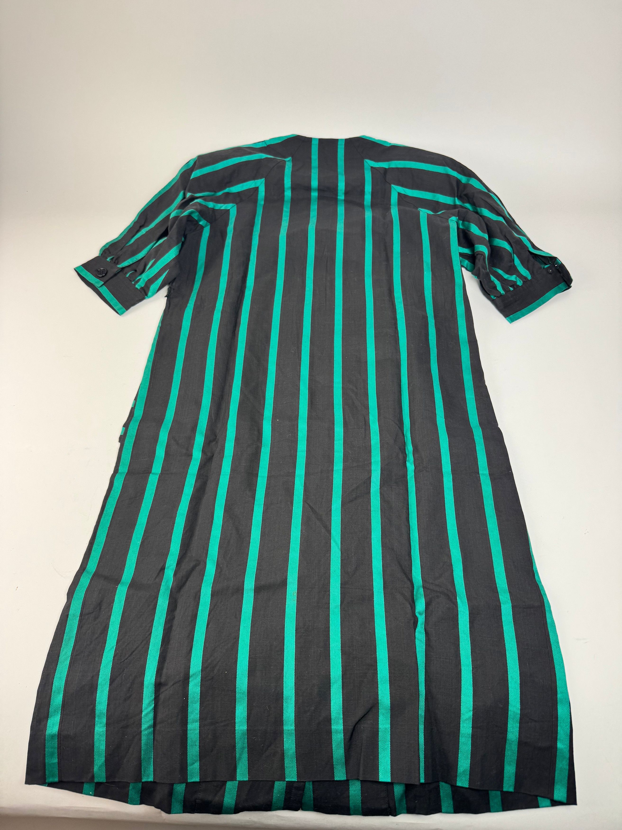 Givenchy Vintage striped Sress Green Black Size L / US 10 / IT 46 - 7 Thumbnail