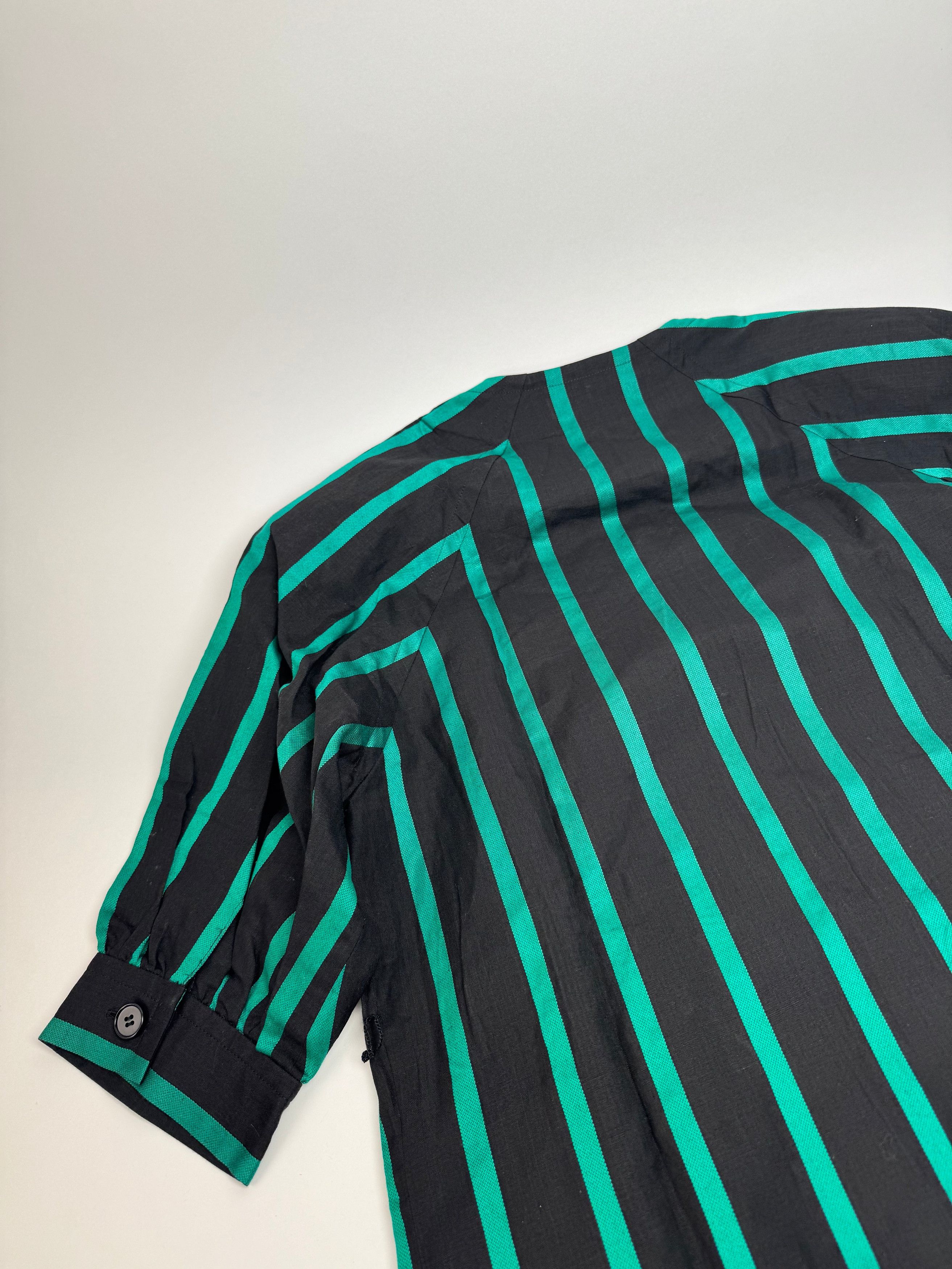 Givenchy Vintage striped Sress Green Black Size L / US 10 / IT 46 - 8 Thumbnail