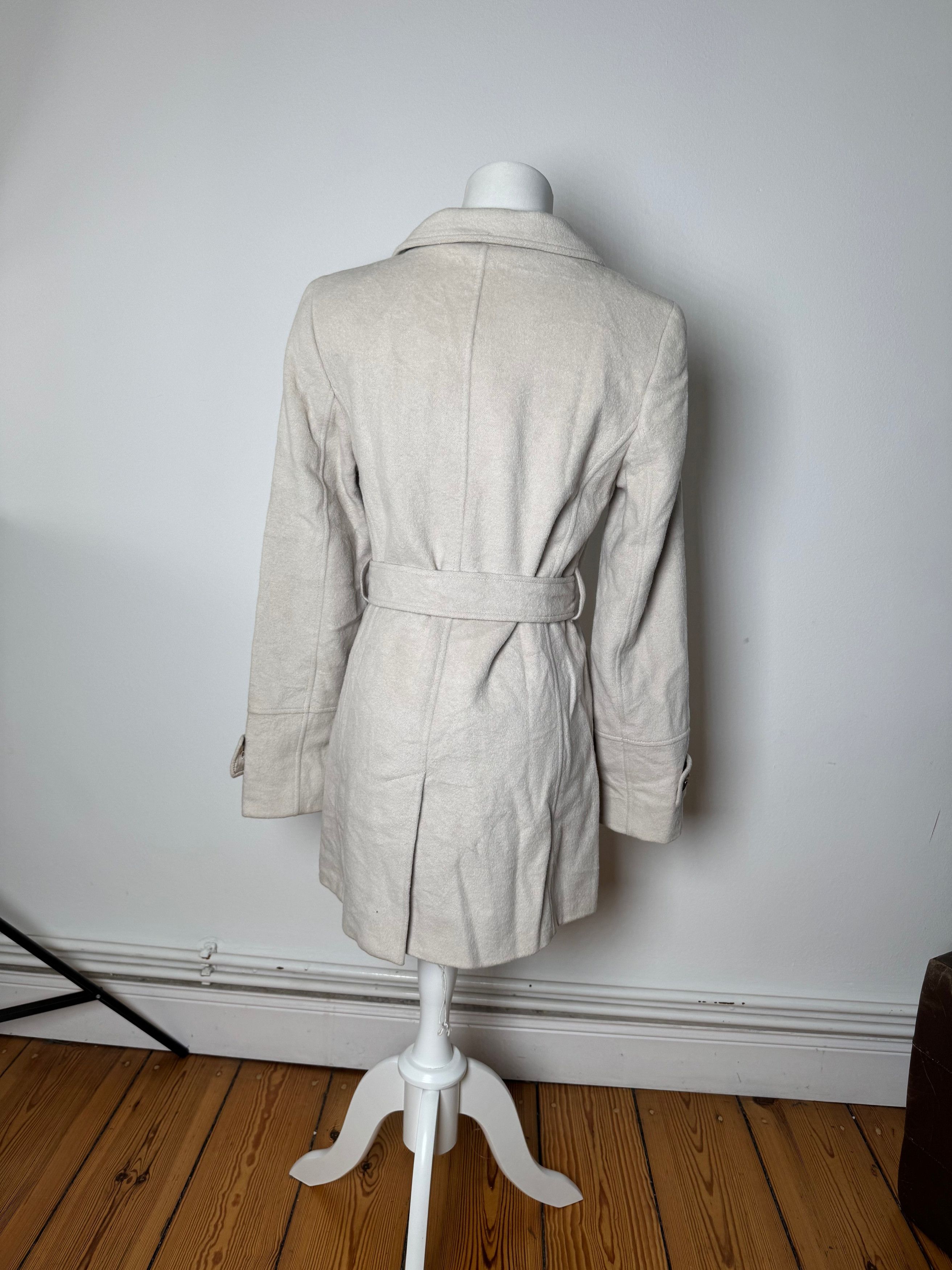 Burberry Vintage Wool Trenchcoat White Size L / US 10 / IT 46 - 3 Thumbnail
