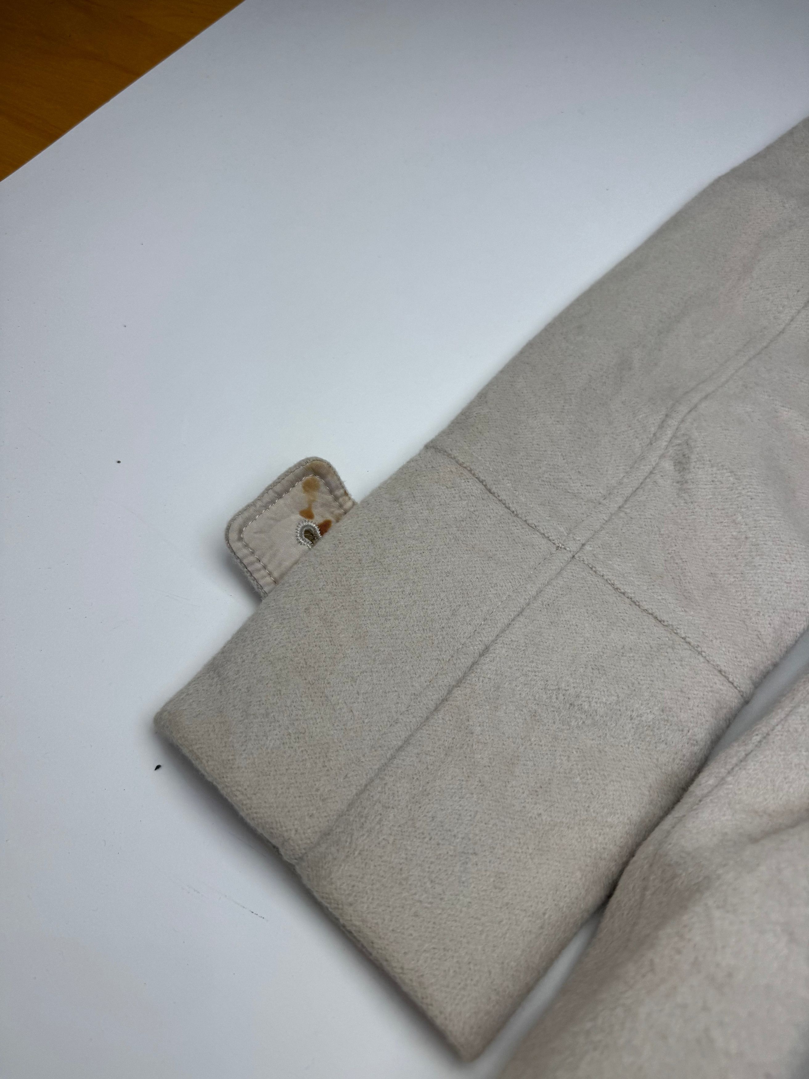 Burberry Vintage Wool Trenchcoat White Size L / US 10 / IT 46 - 7 Thumbnail