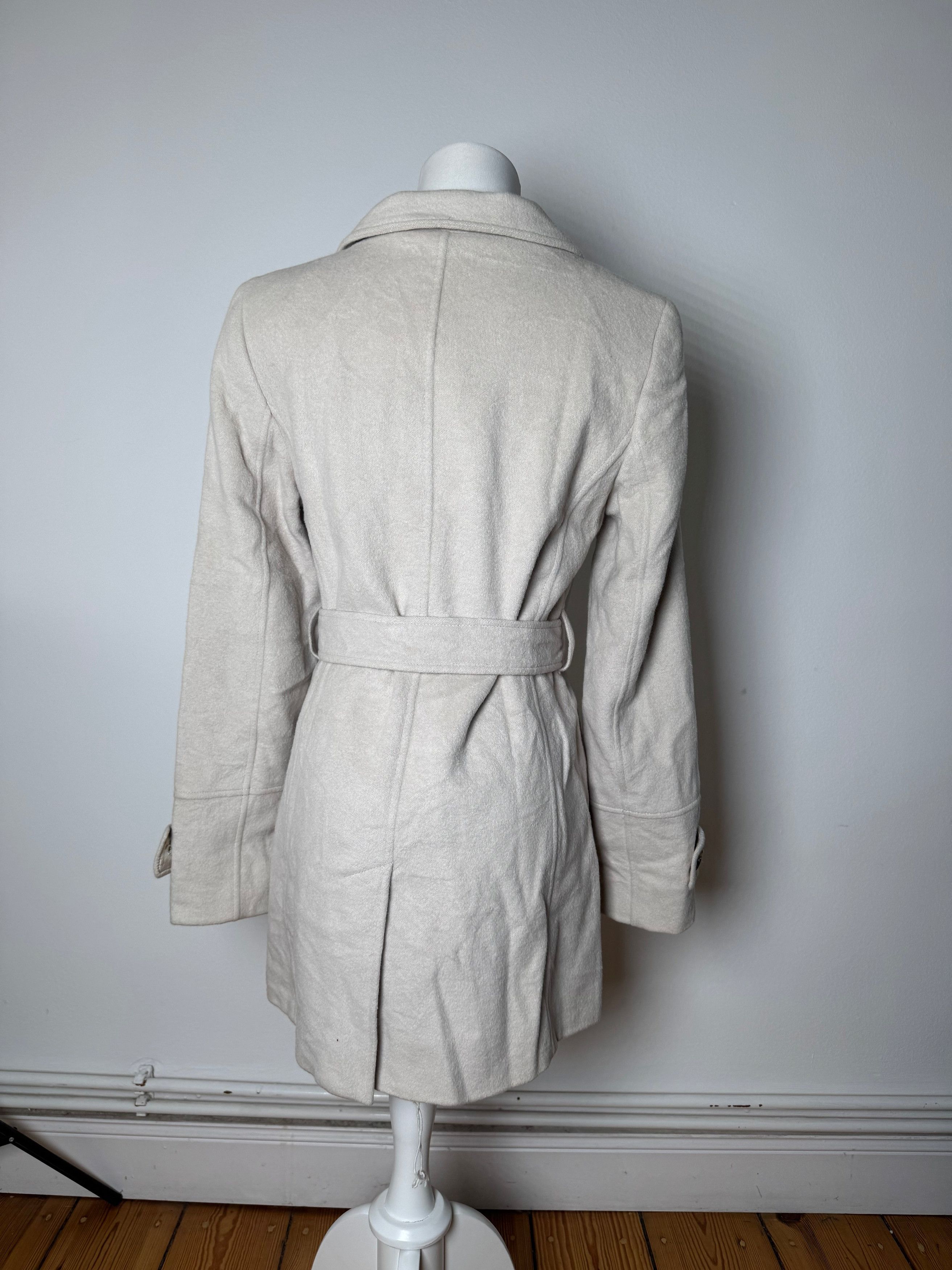 Burberry Vintage Wool Trenchcoat White Size L / US 10 / IT 46 - 14 Thumbnail