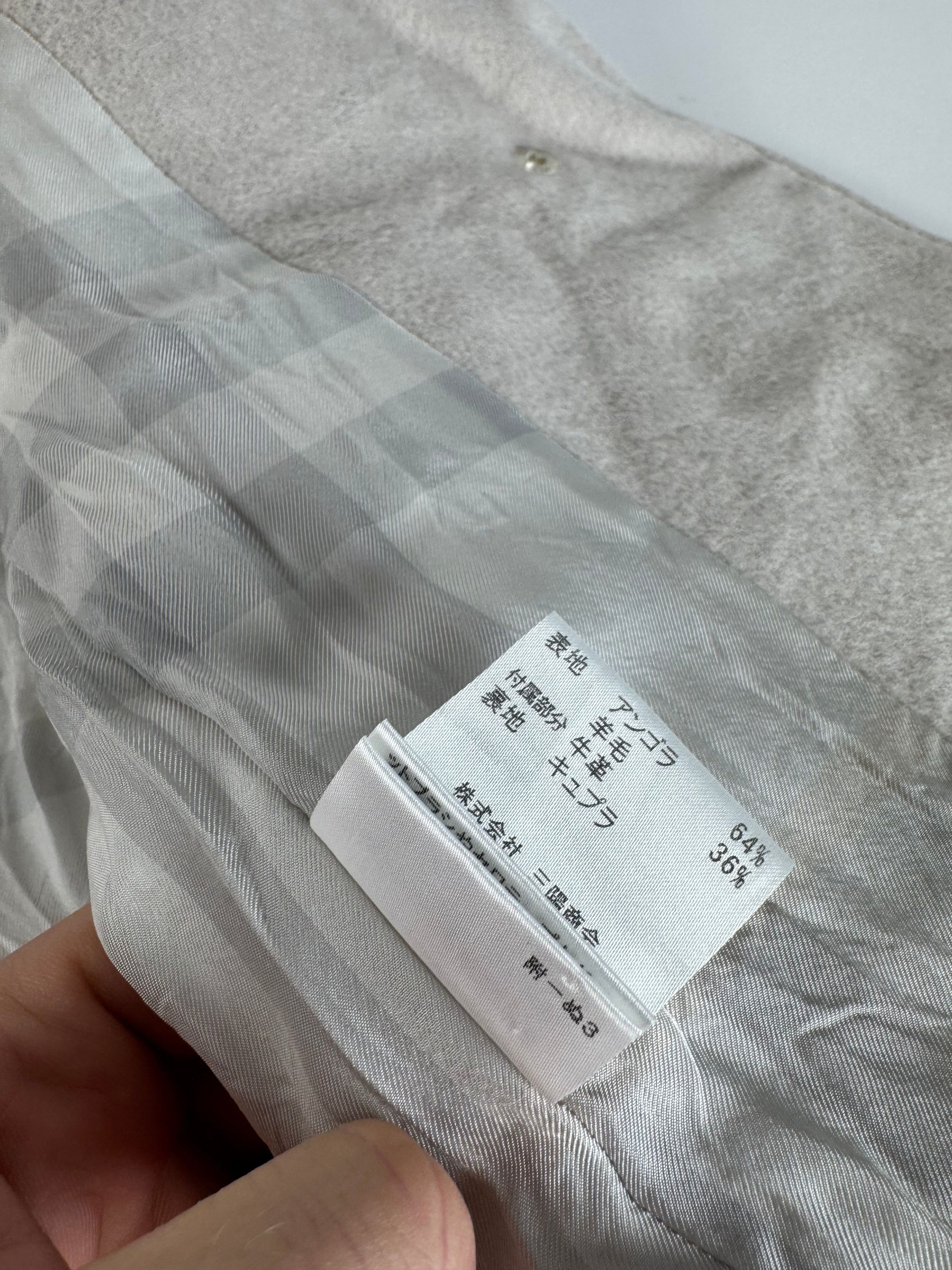 Burberry Vintage Wool Trenchcoat White Size L / US 10 / IT 46 - 11 Thumbnail