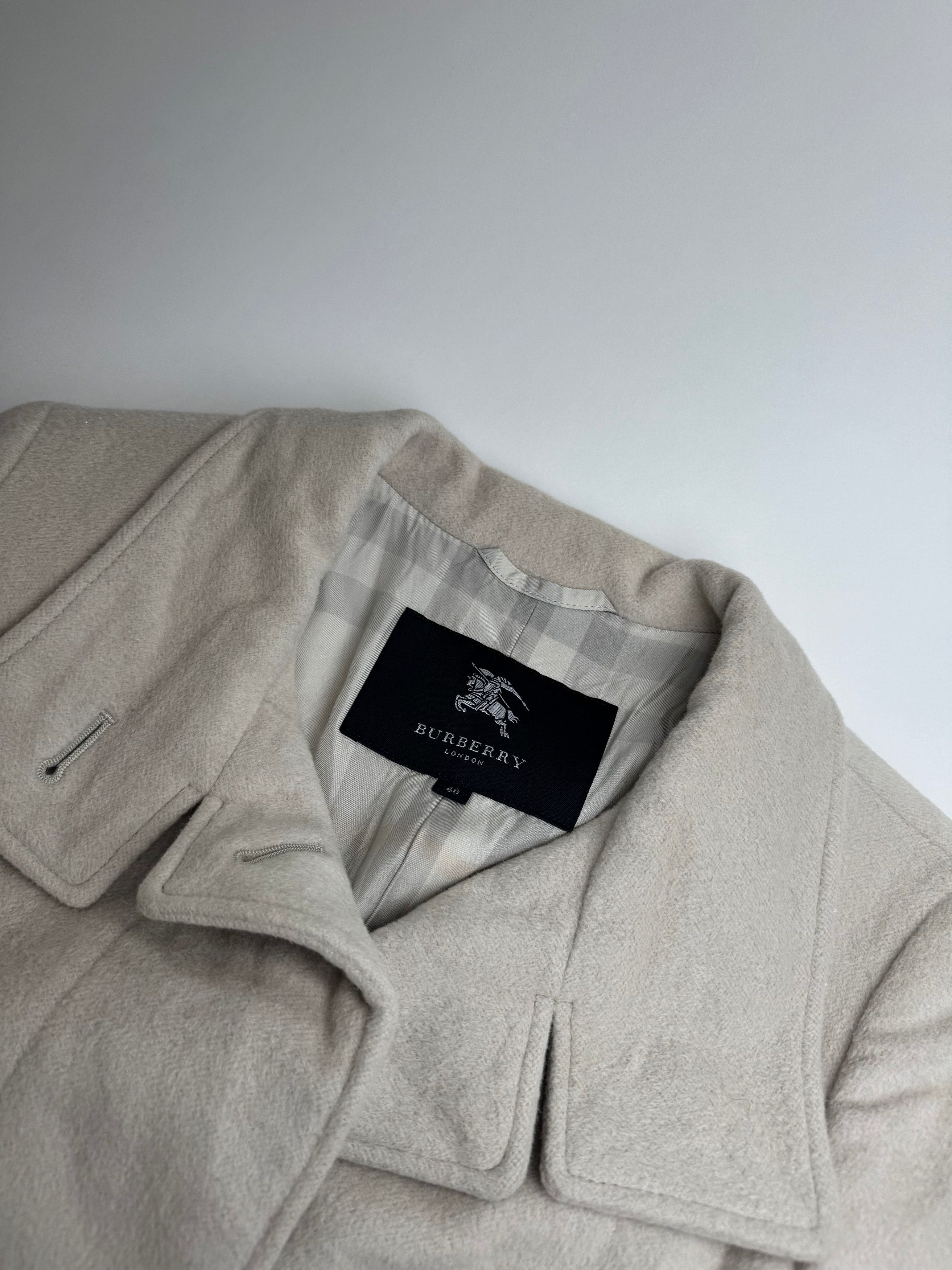 Burberry Vintage Wool Trenchcoat White Size L / US 10 / IT 46 - 6 Thumbnail