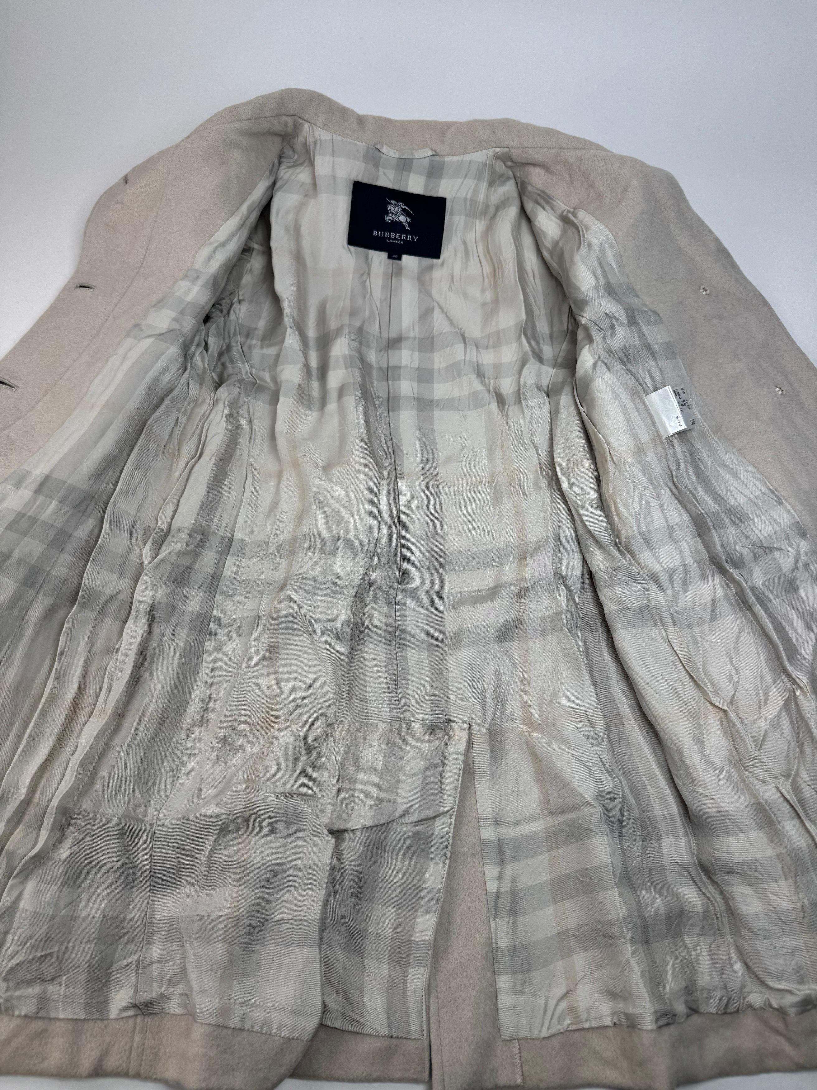 Burberry Vintage Wool Trenchcoat White Size L / US 10 / IT 46 - 10 Thumbnail