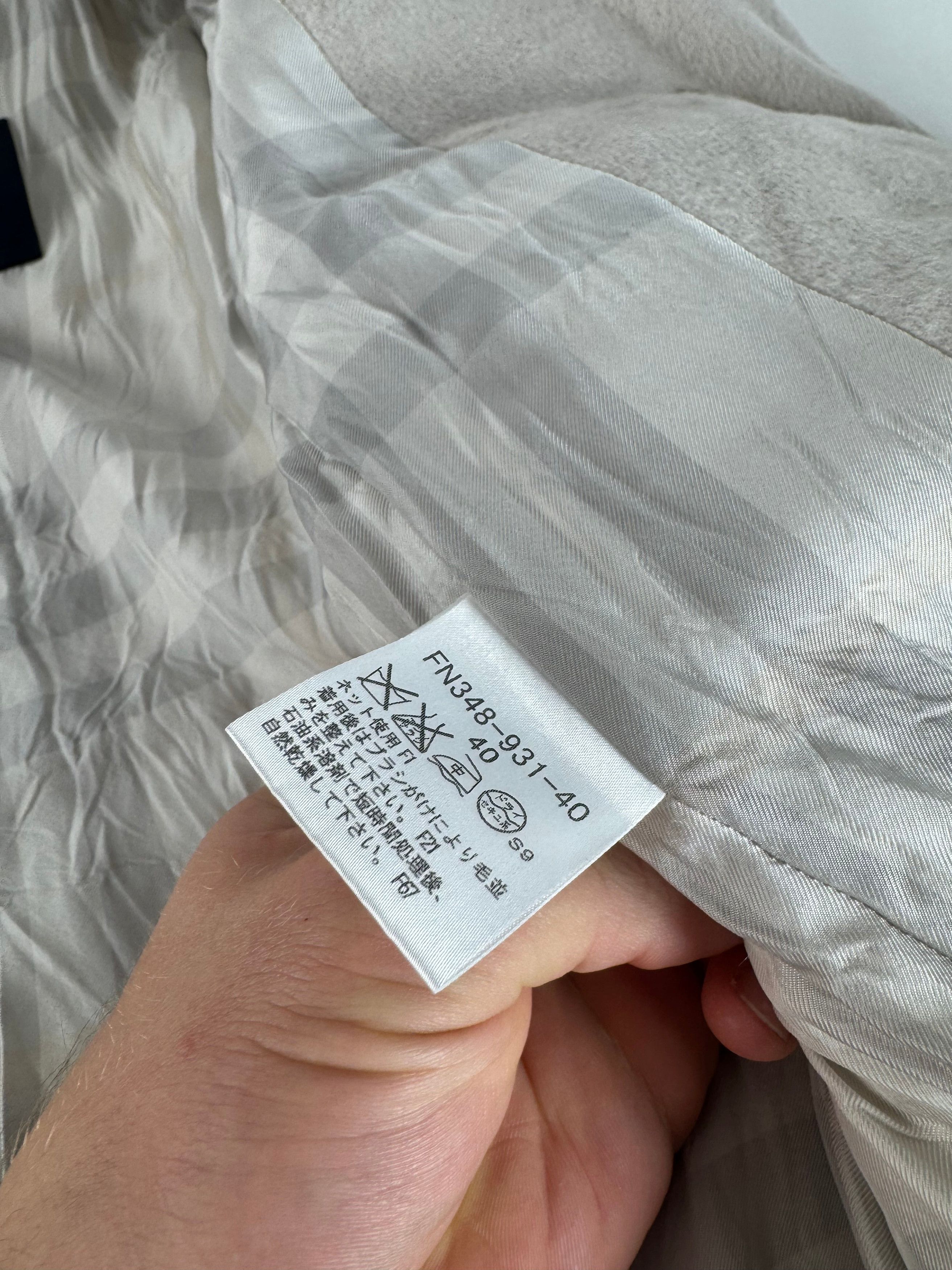 Burberry Vintage Wool Trenchcoat White Size L / US 10 / IT 46 - 12 Thumbnail