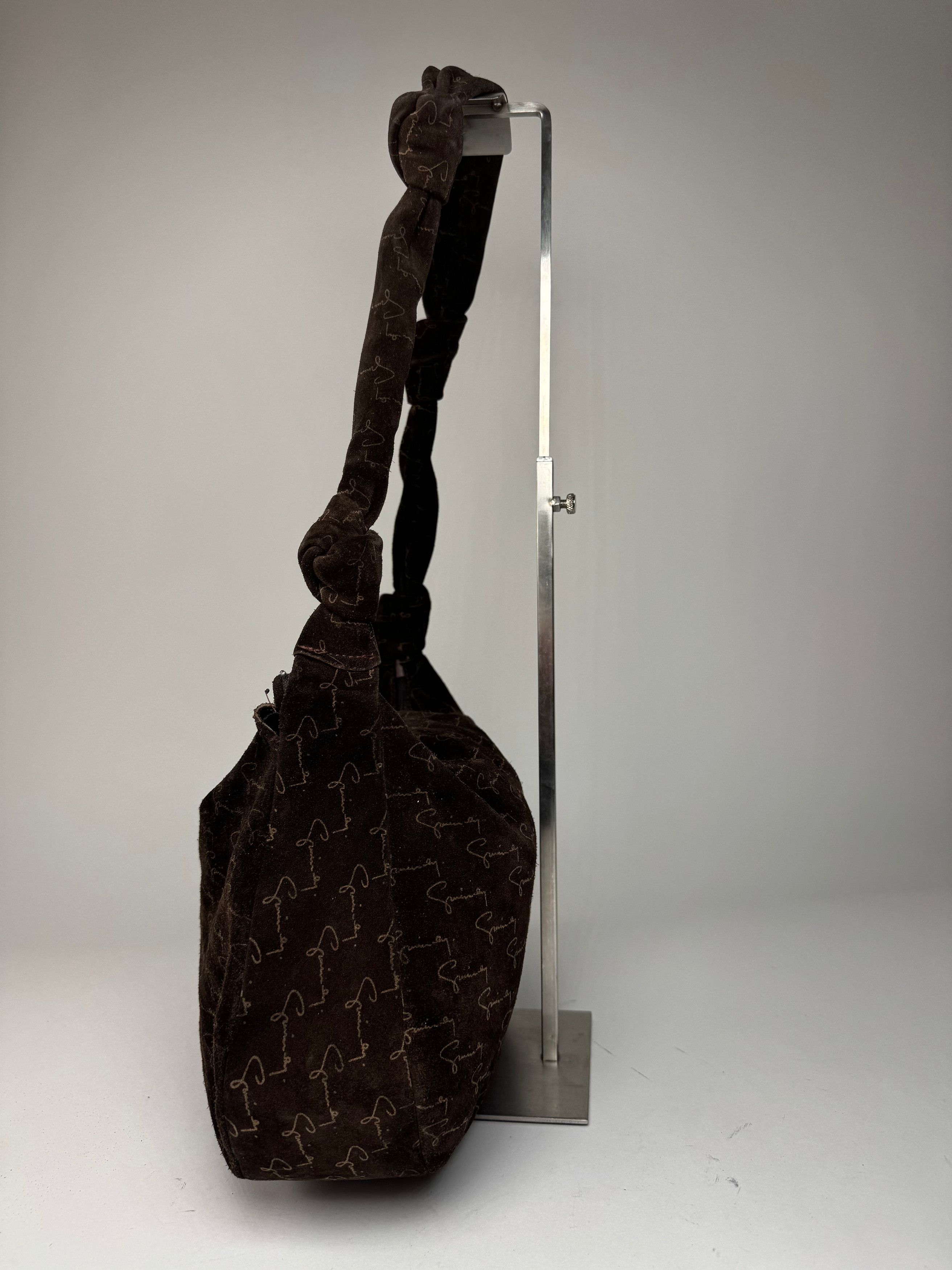 Givenchy Vintage Suede Monogram Shoulder Bag Brown beige Size ONE SIZE - 7 Thumbnail