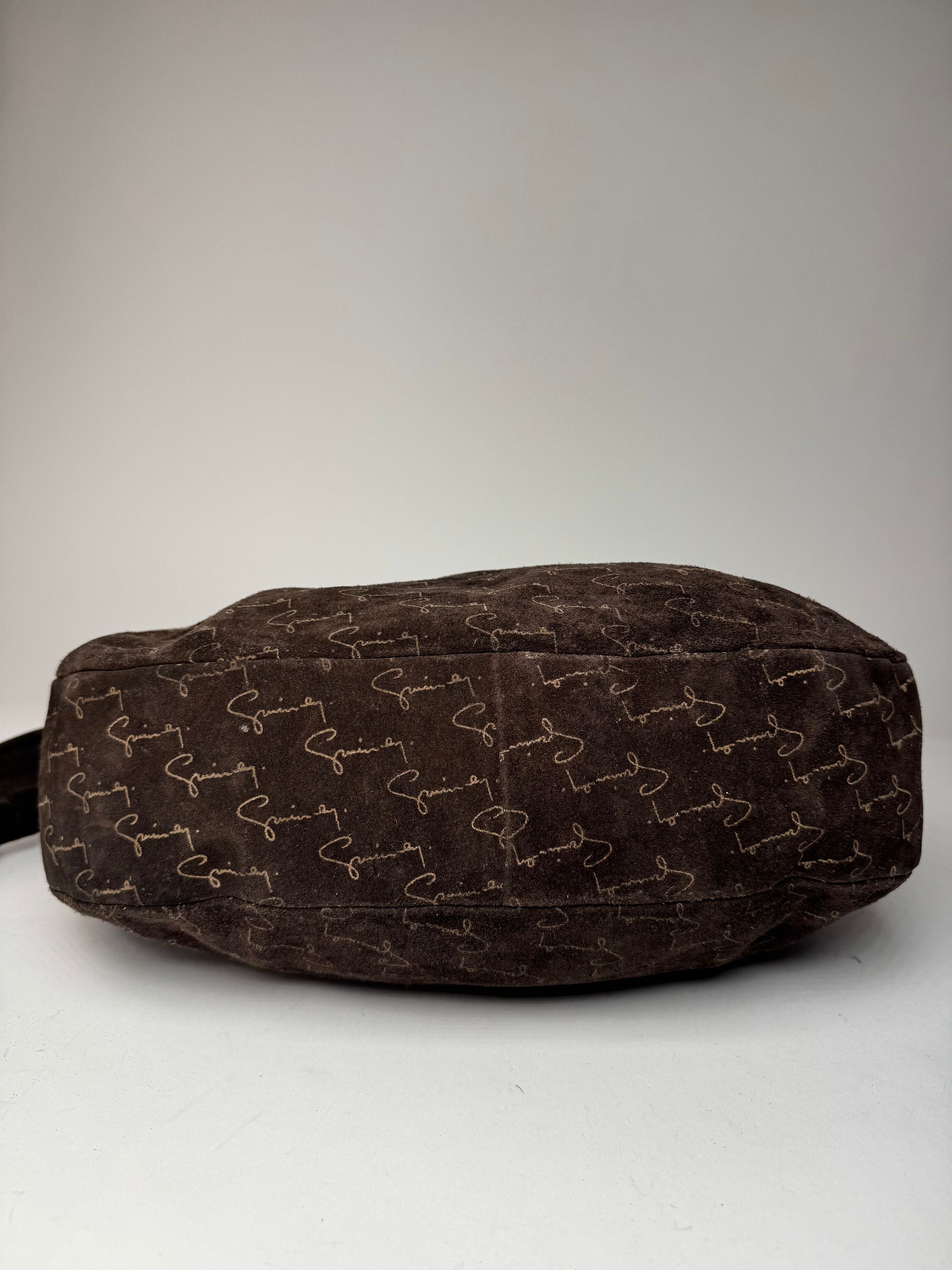 Givenchy Vintage Suede Monogram Shoulder Bag Brown beige Size ONE SIZE - 10 Thumbnail