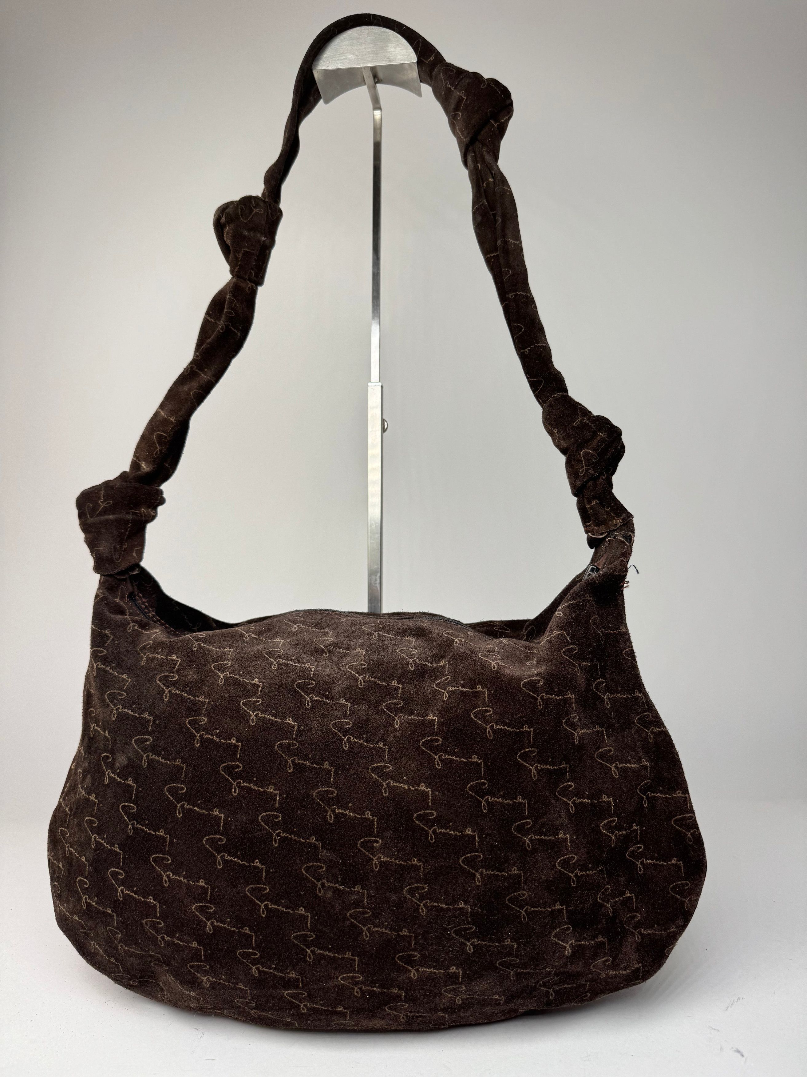 Givenchy Vintage Suede Monogram Shoulder Bag Brown beige Size ONE SIZE - 2 Thumbnail