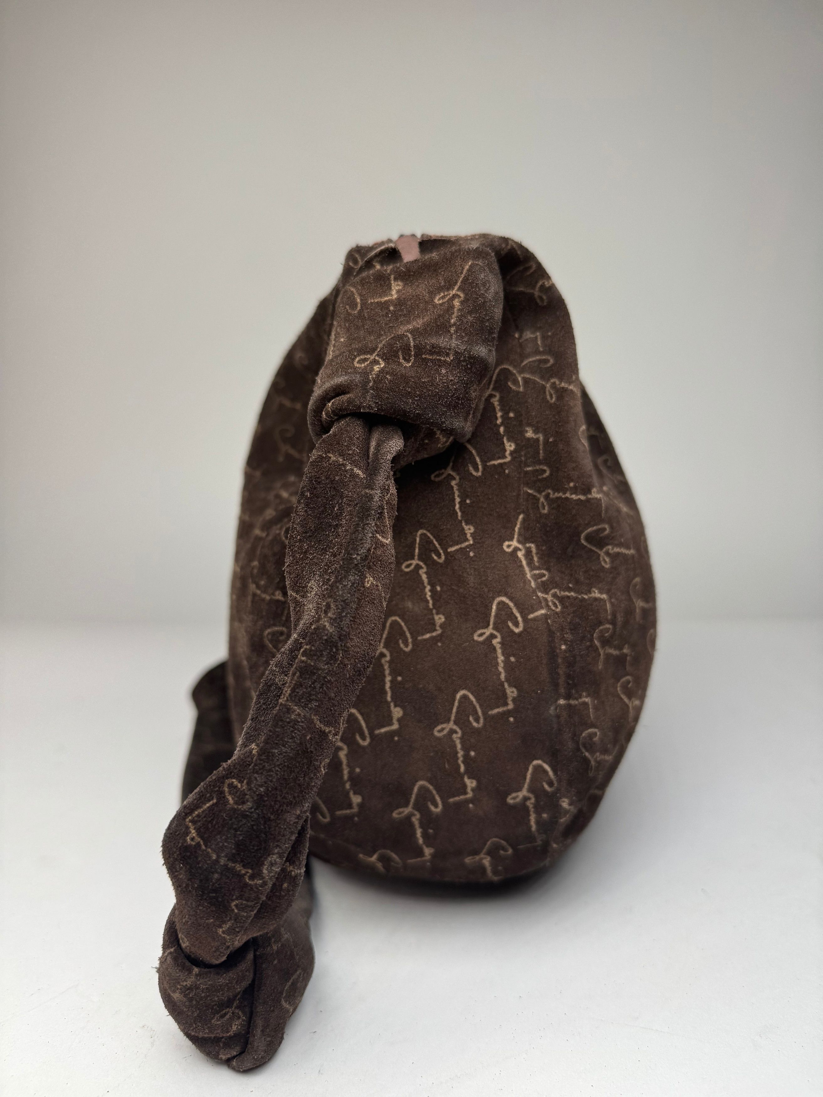 Givenchy Vintage Suede Monogram Shoulder Bag Brown beige Size ONE SIZE - 6 Thumbnail