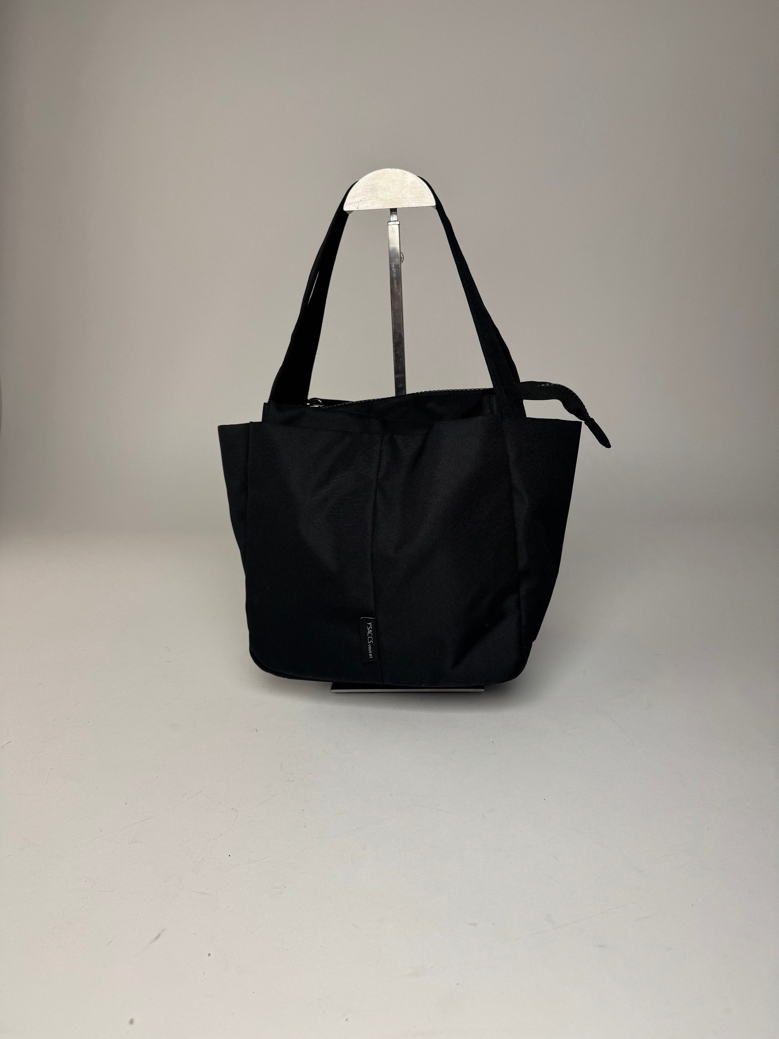 Yohji Yamamoto Vintage Y-Saccs Polyester Handbag Black Size ONE SIZE - 4 Thumbnail