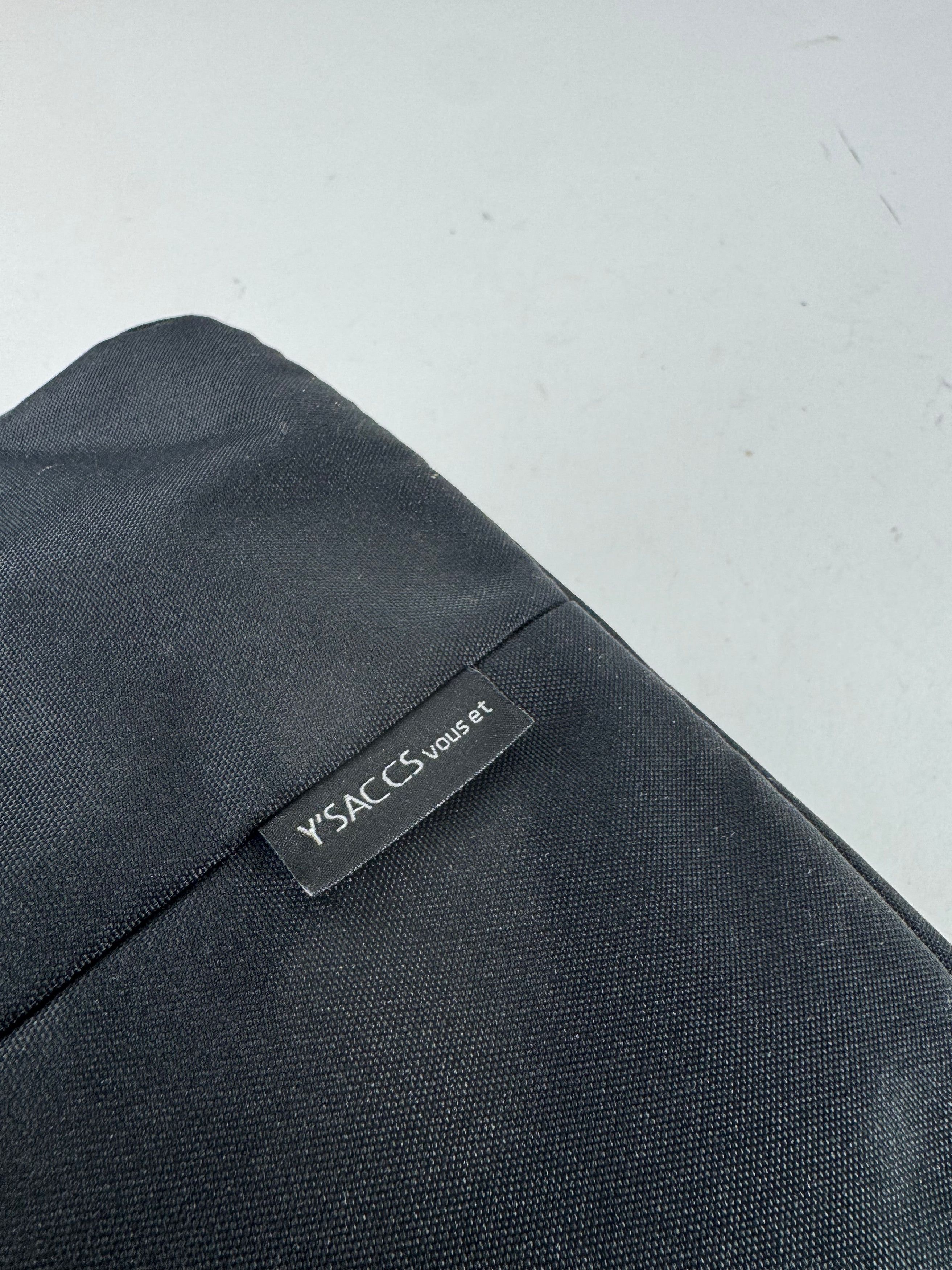 Yohji Yamamoto Vintage Y-Saccs Polyester Handbag Black Size ONE SIZE - 10 Thumbnail