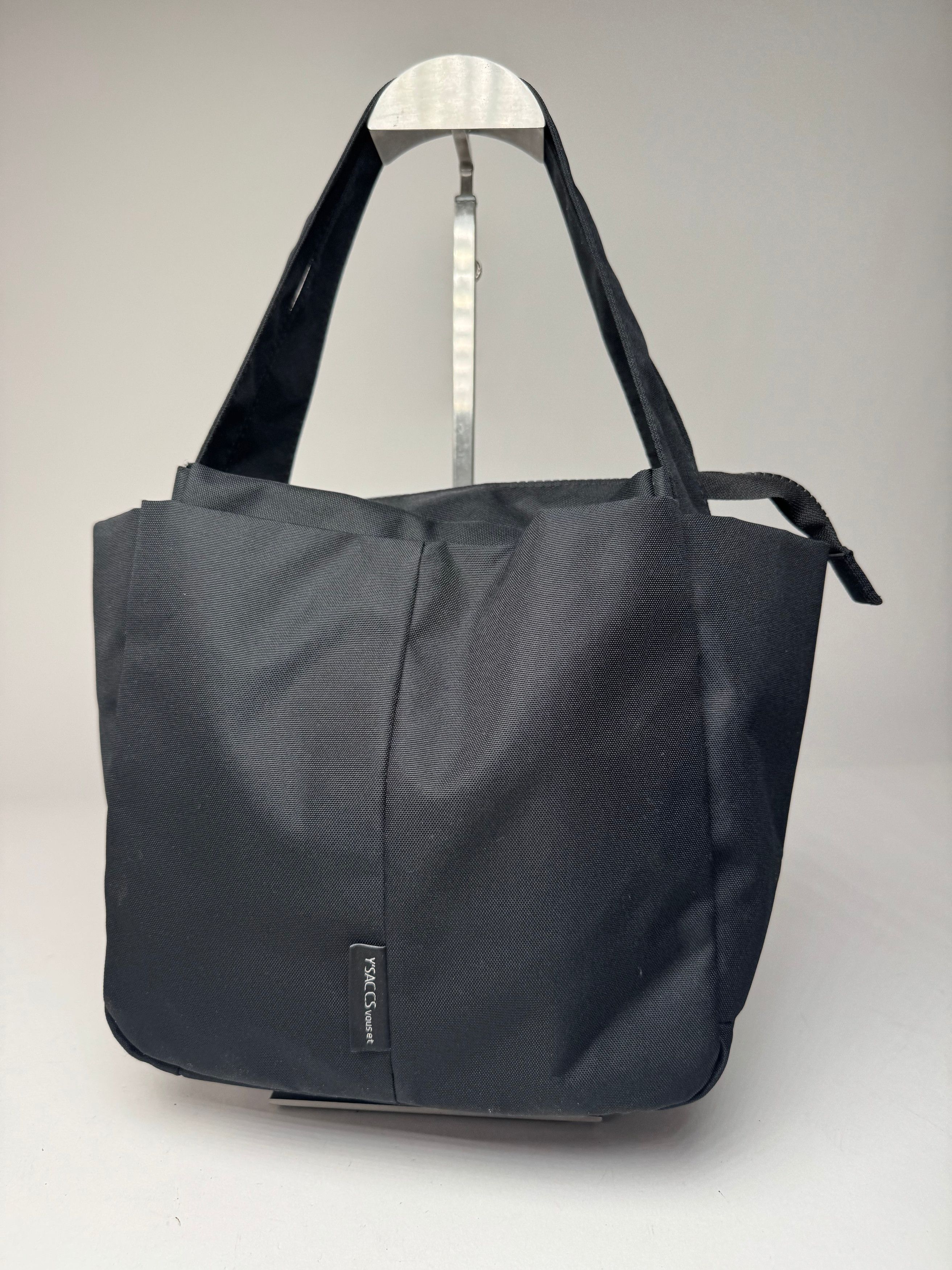 Yohji Yamamoto Vintage Y-Saccs Polyester Handbag Black Size ONE SIZE - 6 Thumbnail