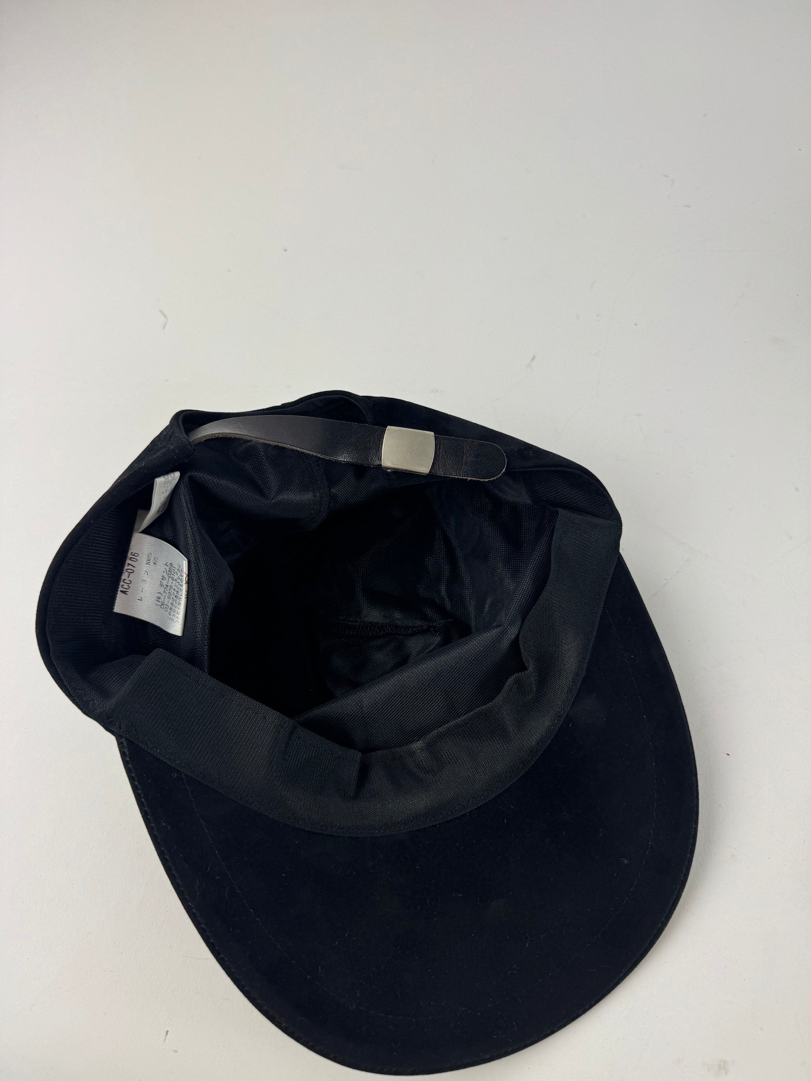 Courreges Vintage Velvet SnapBack Black Size ONE SIZE - 3 Thumbnail