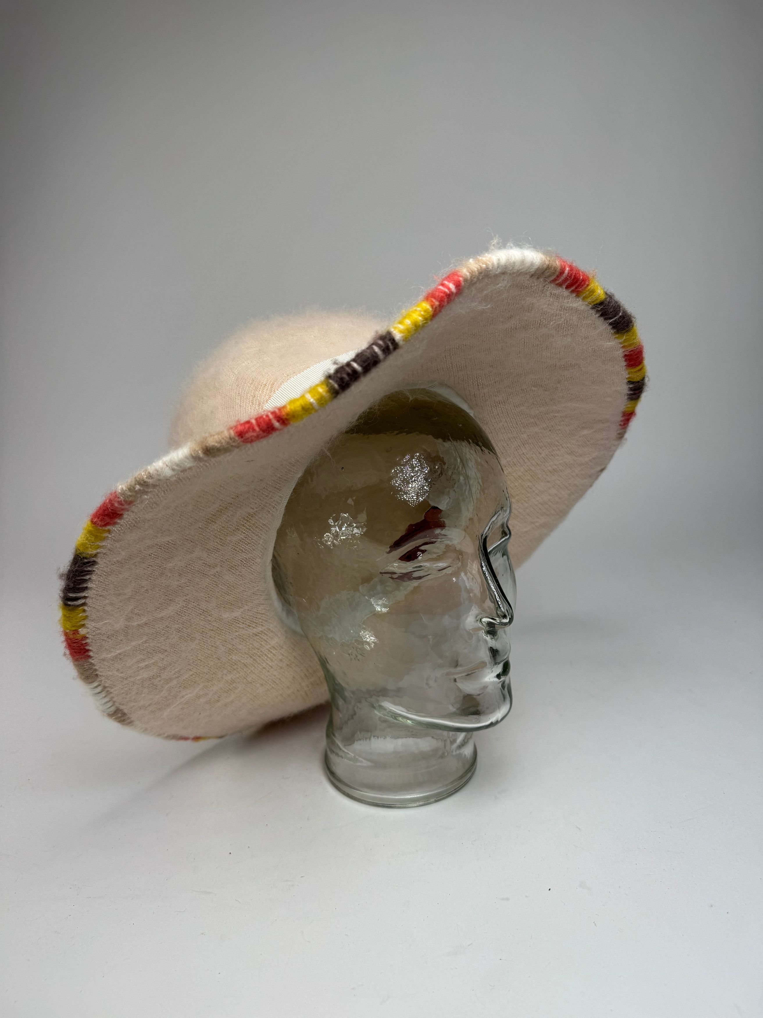 Missoni Vintage Wool Sombrero Hat Beige Size ONE SIZE - 2 Thumbnail
