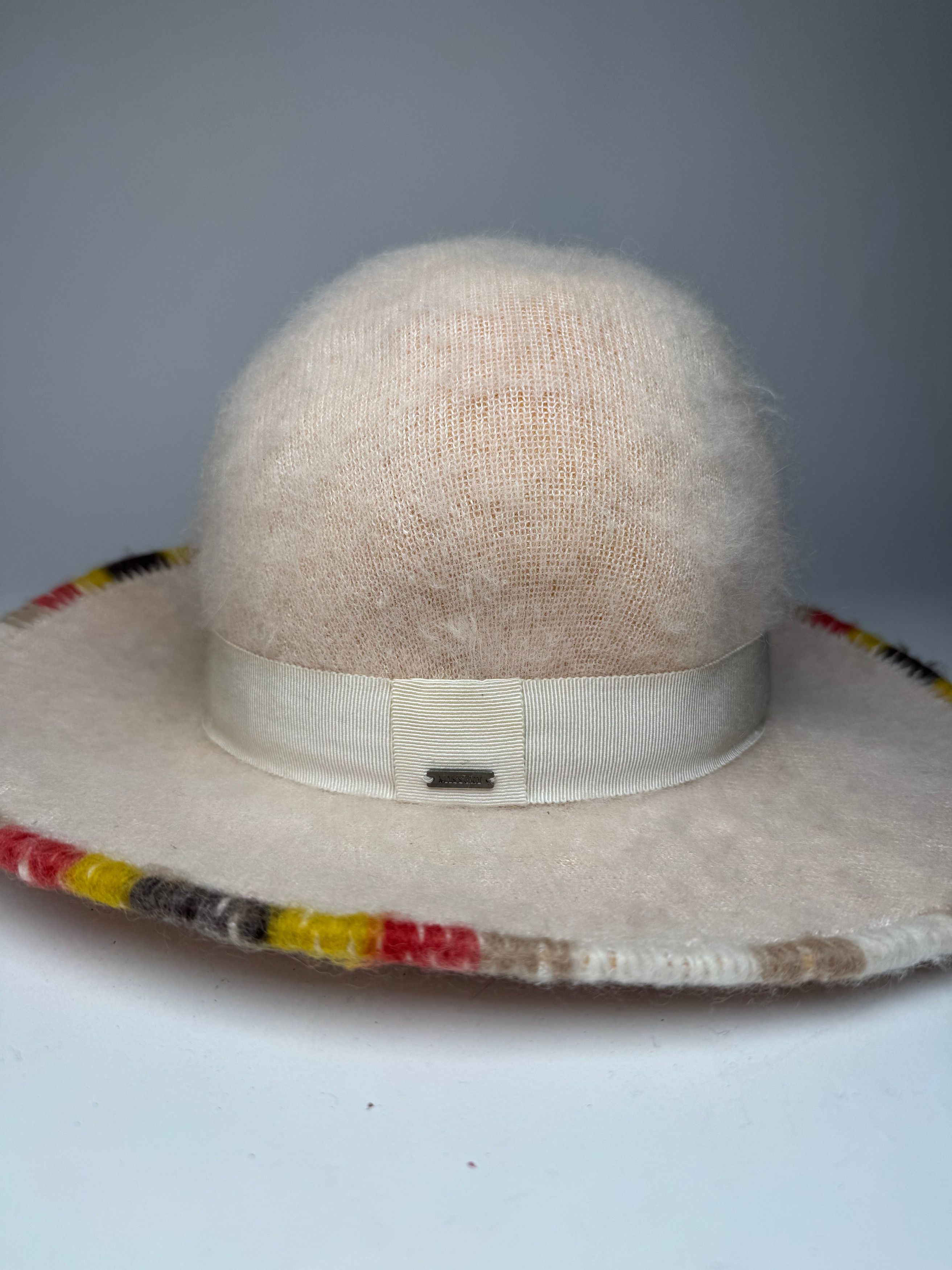 Missoni Vintage Wool Sombrero Hat Beige Size ONE SIZE - 4 Thumbnail