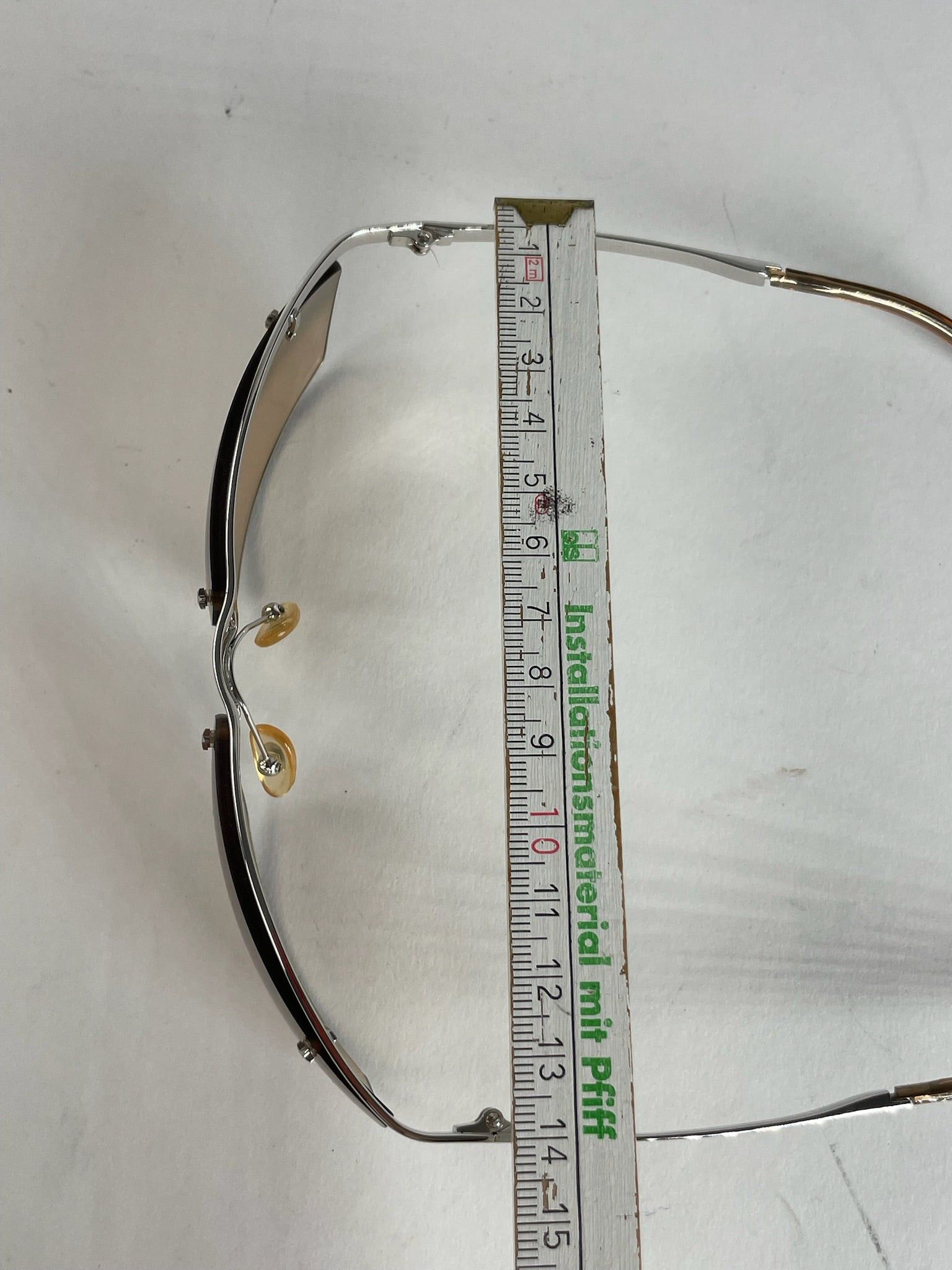 Dior Vintage Rimless Sunglasses silver Brown Size ONE SIZE - 3 Thumbnail