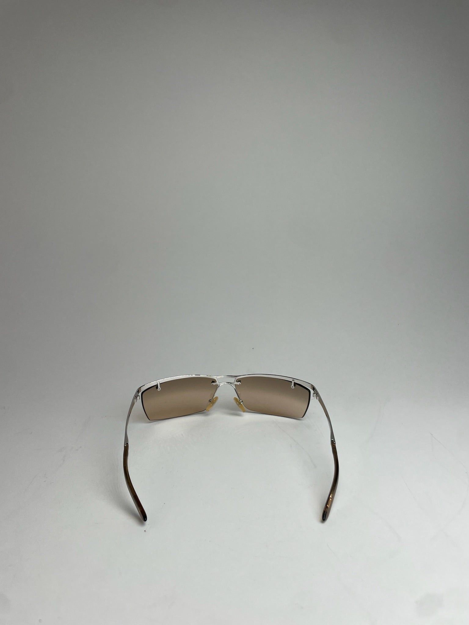 Dior Vintage Rimless Sunglasses silver Brown Size ONE SIZE - 10 Thumbnail