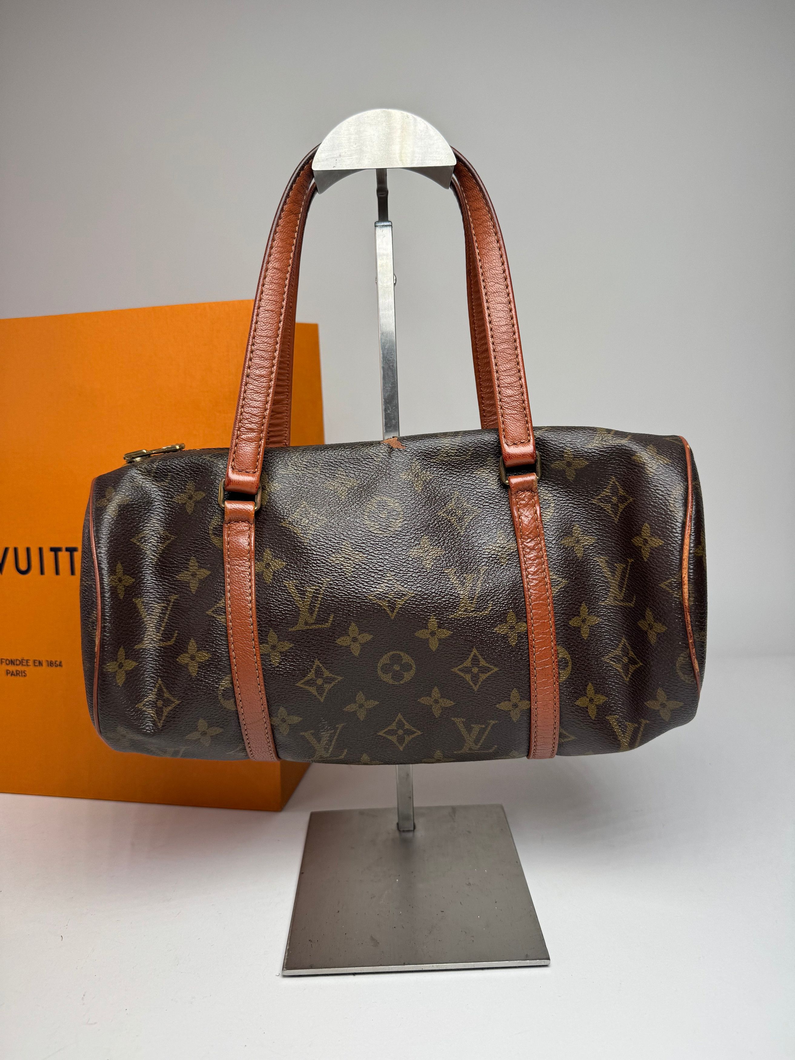 Louis Vuitton Vintage Monogram Leather Handbag Brown Size ONE SIZE - 4 Thumbnail