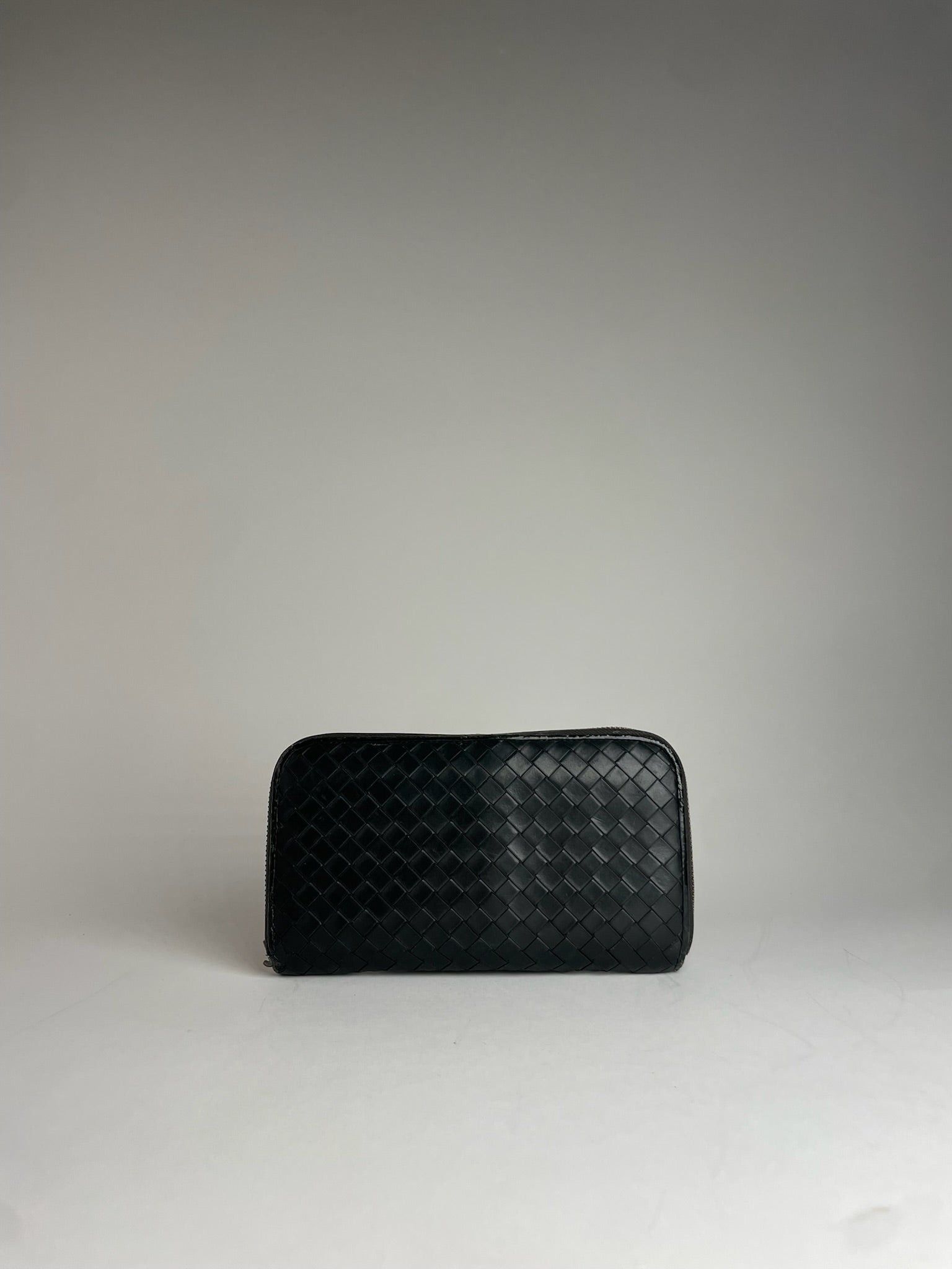 Other Vintage Bottega Veneta Intrecciato Leather Wallet Black Size ONE SIZE - 2 Thumbnail