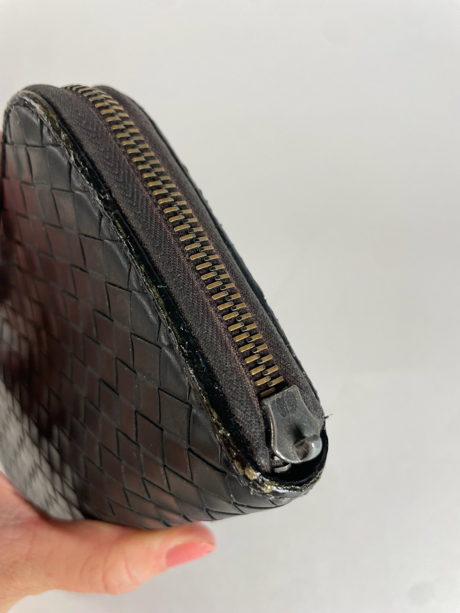 Other Vintage Bottega Veneta Intrecciato Leather Wallet Black Size ONE SIZE - 5 Thumbnail