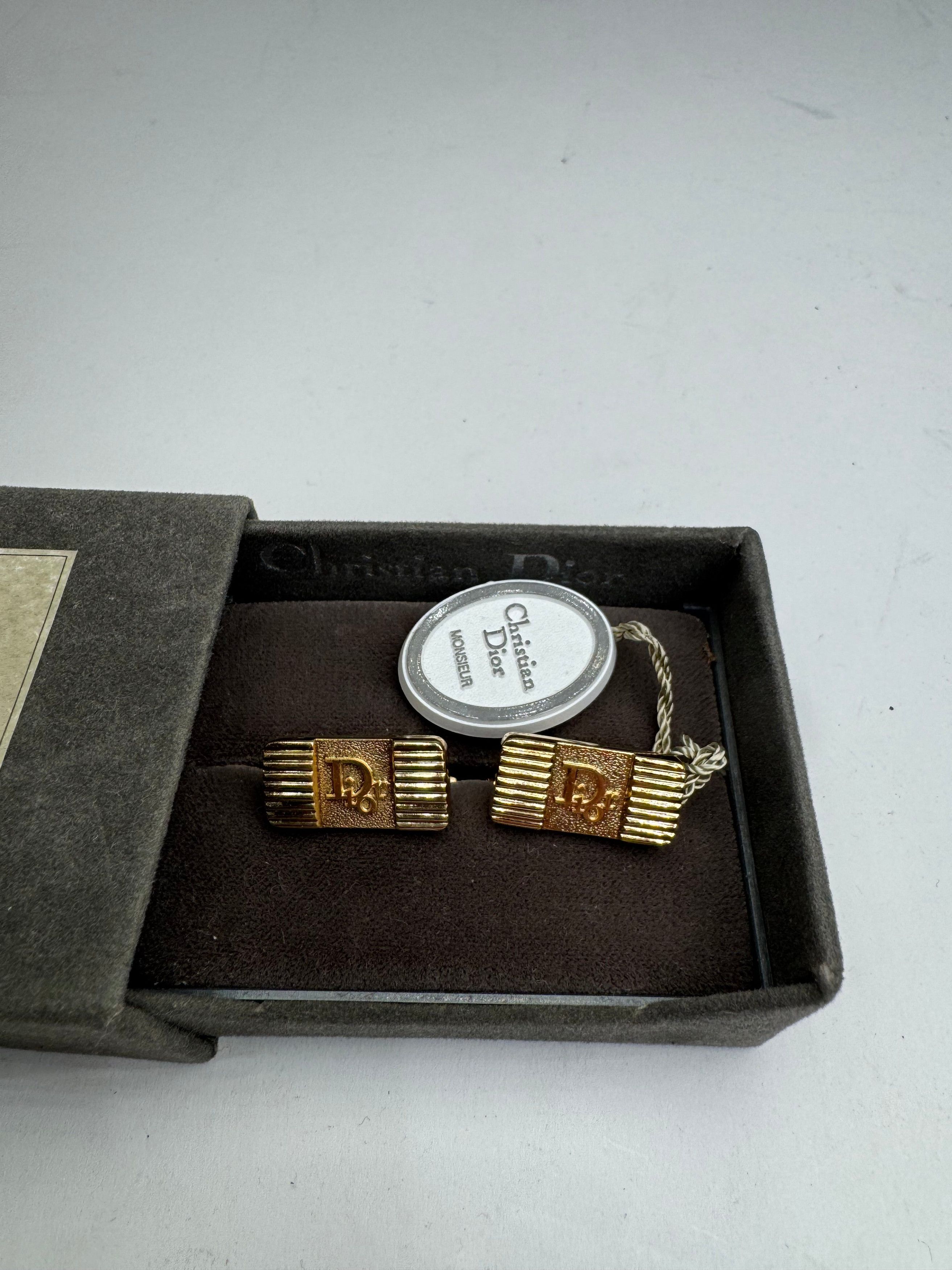 Dior Vintage Steel Hander-chiefs Silver Gold Size ONE SIZE - 3 Thumbnail