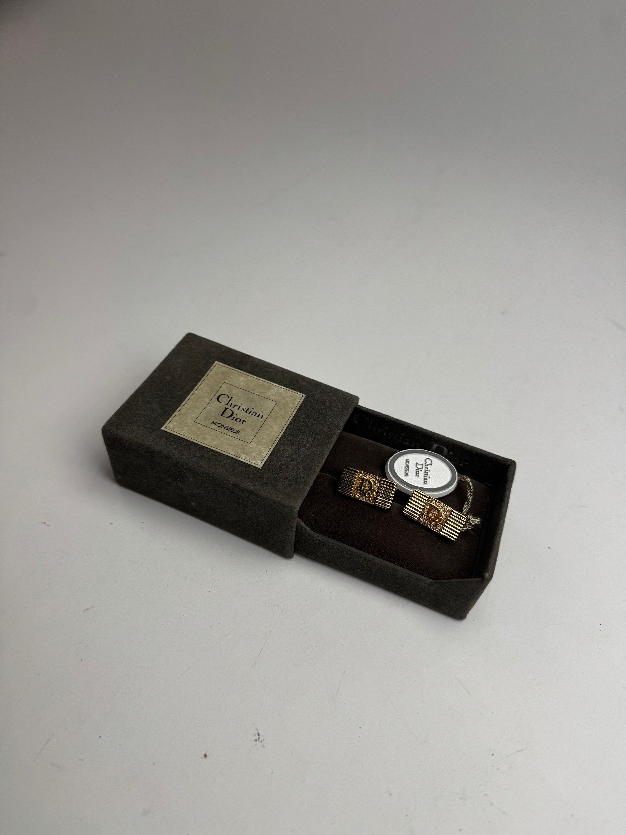 Dior Vintage Steel Hander-chiefs Silver Gold Size ONE SIZE - 7 Thumbnail
