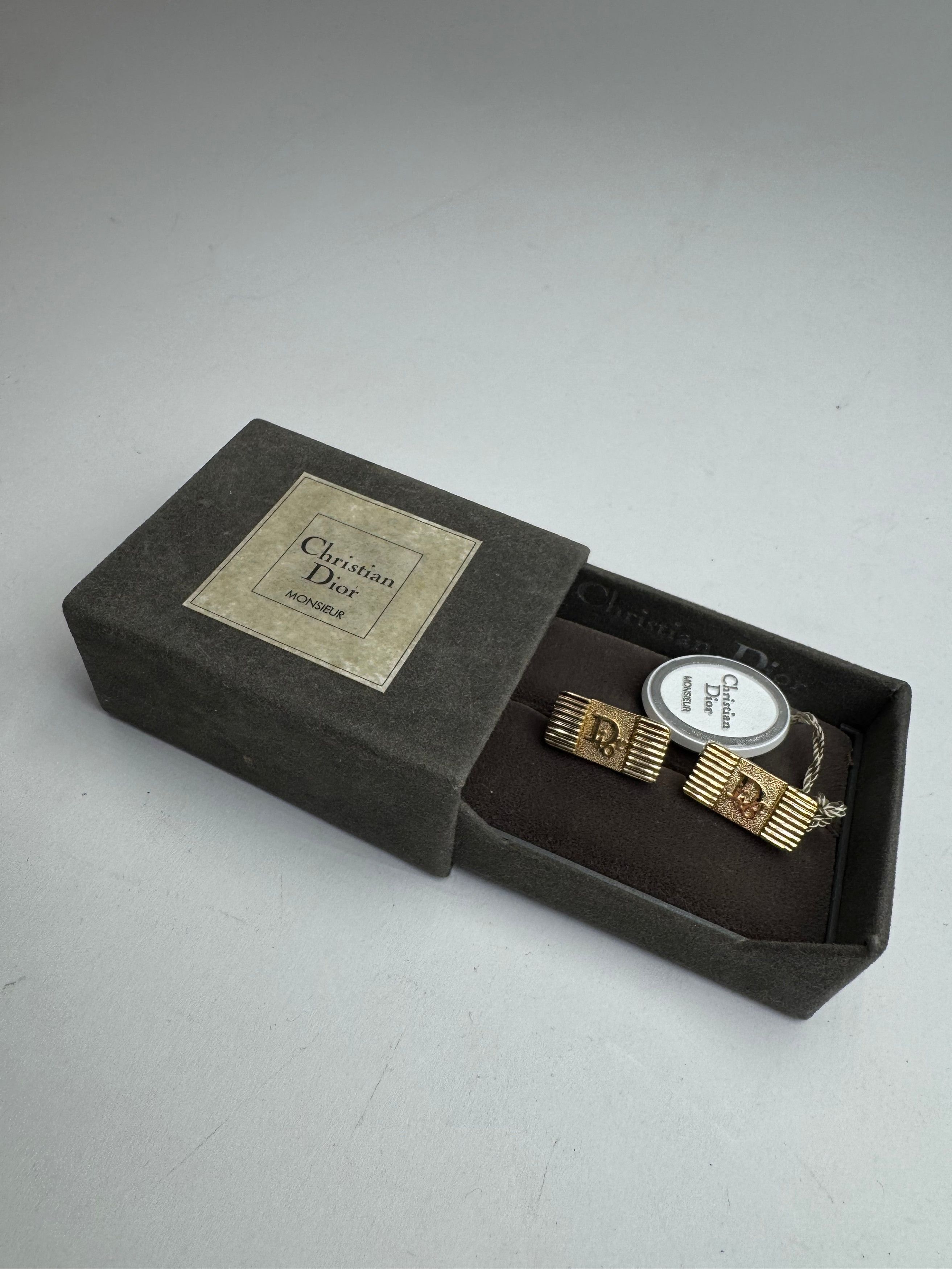 Dior Vintage Steel Hander-chiefs Silver Gold Size ONE SIZE - 2 Thumbnail