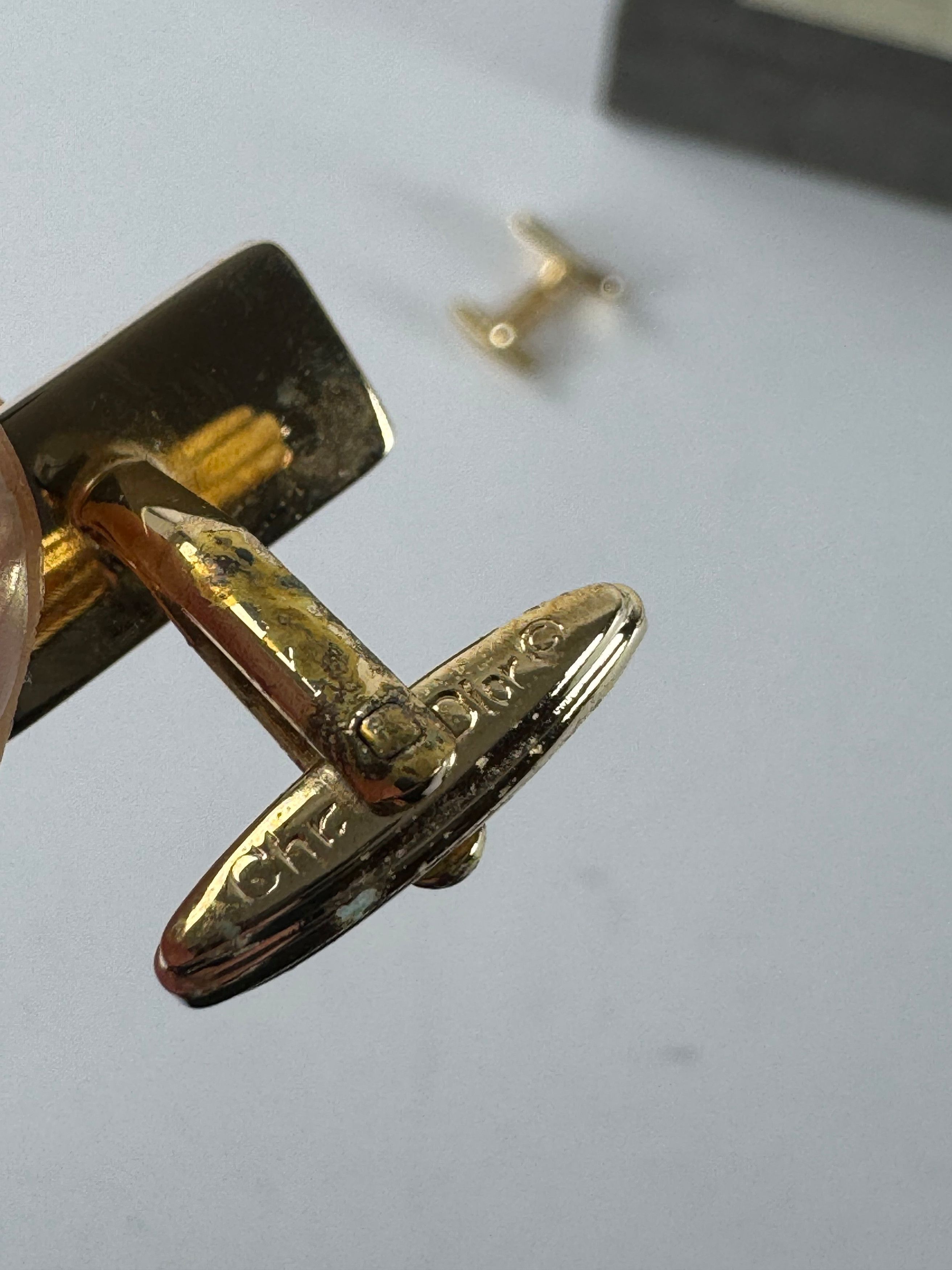 Dior Vintage Steel Hander-chiefs Silver Gold Size ONE SIZE - 5 Thumbnail