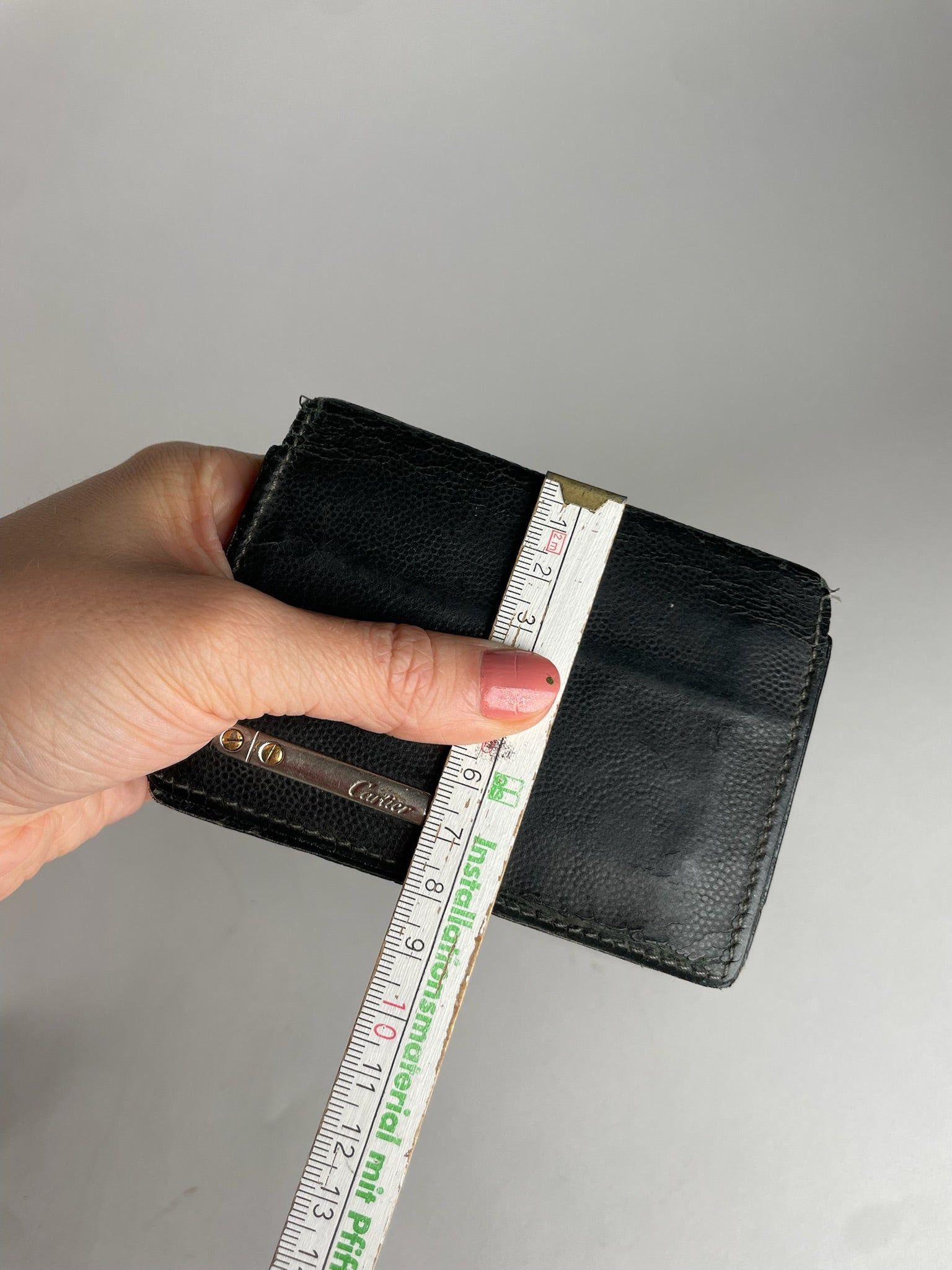 Cartier Vintage Leather Card Holder Black Size ONE SIZE - 5 Thumbnail