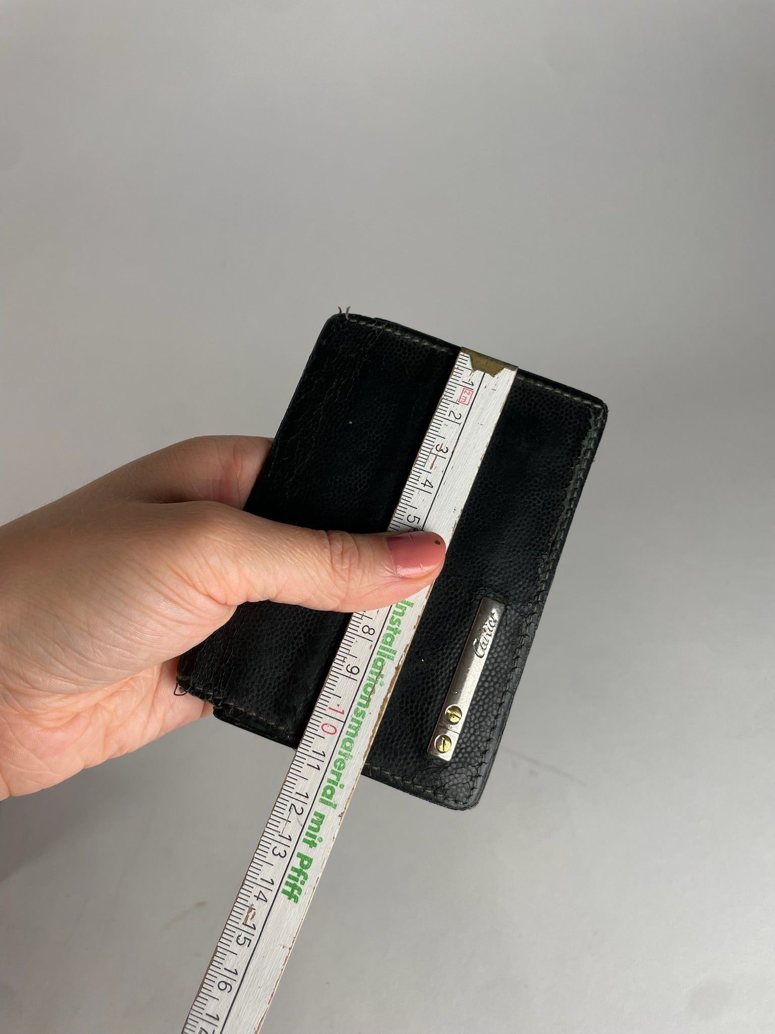 Cartier Vintage Leather Card Holder Black Size ONE SIZE - 3 Thumbnail
