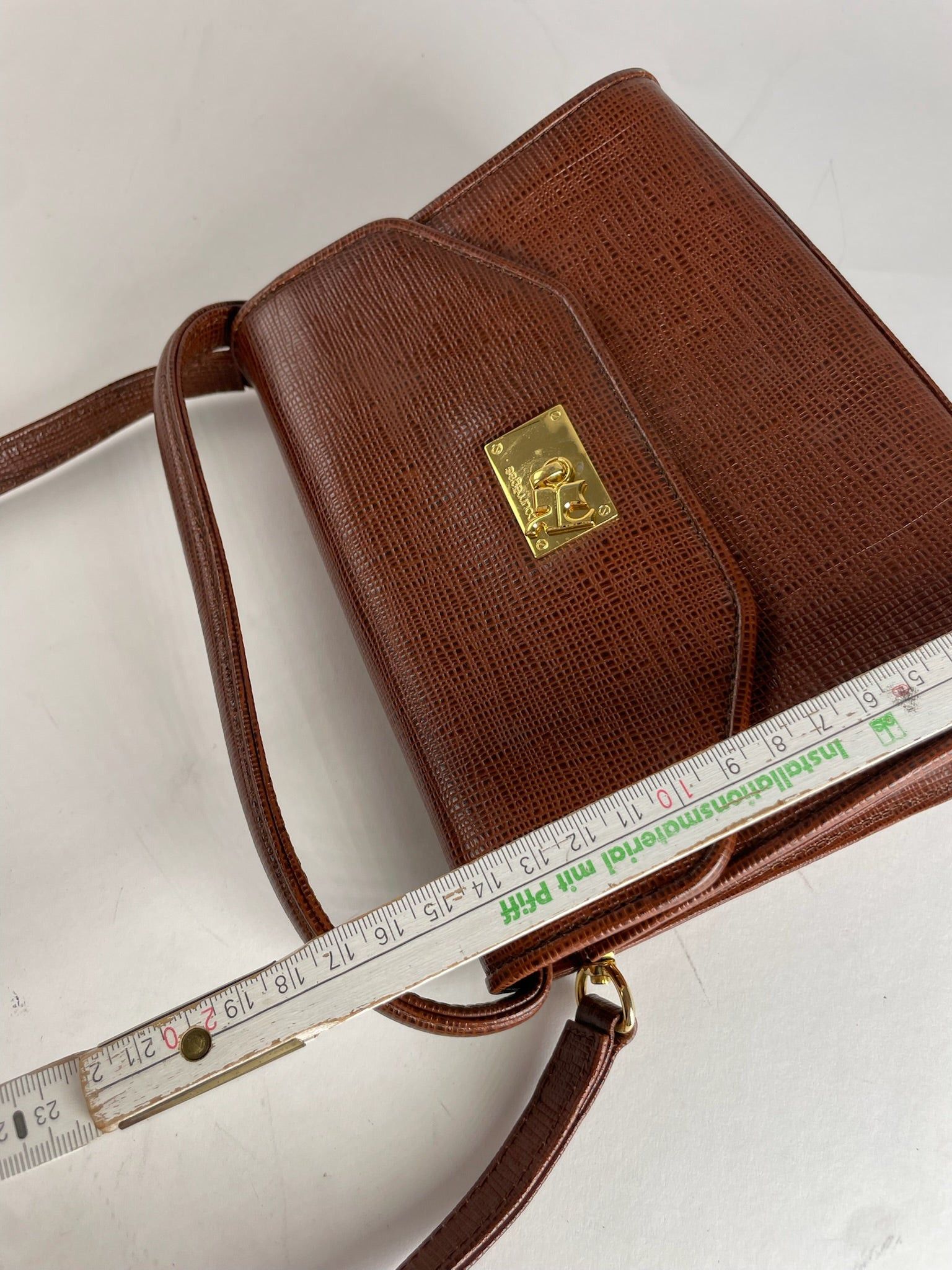 Courreges Vintage 2Way Leather Handbag Brown Size ONE SIZE - 4 Thumbnail